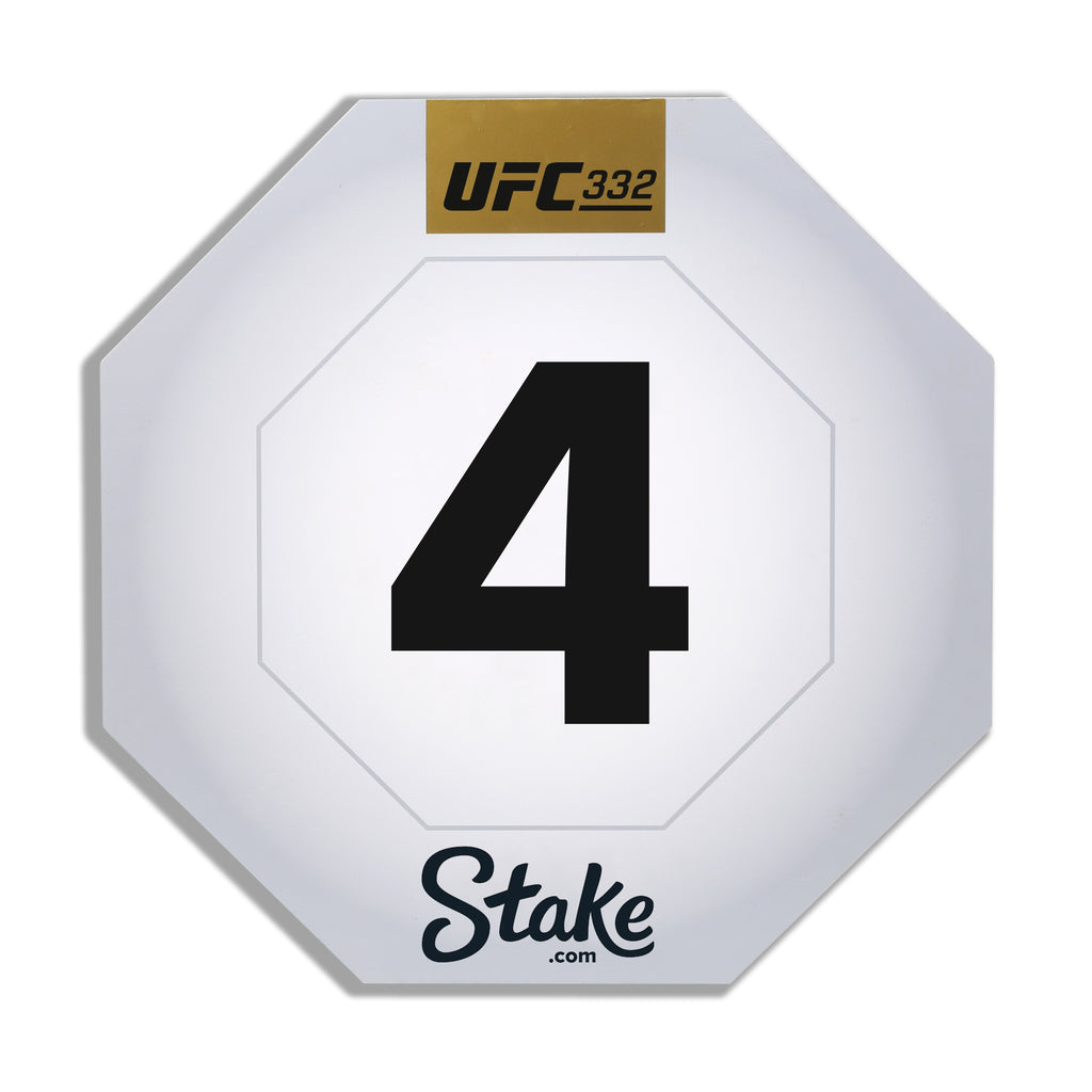 UFC 332: Silva vs Wang Event Used Round Card Four
