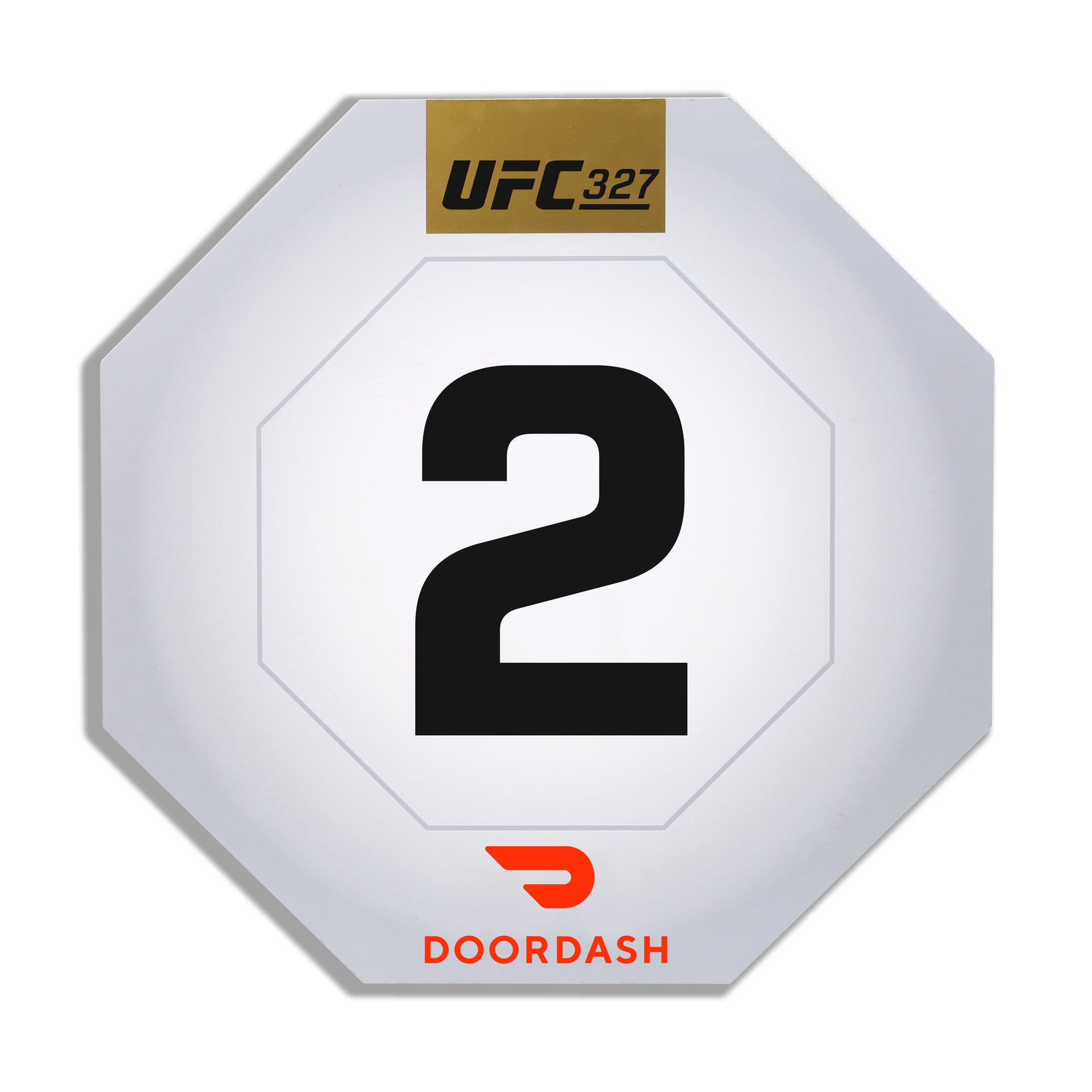 UFC 327: Procházka vs Ulberg Event Used Round Card Two