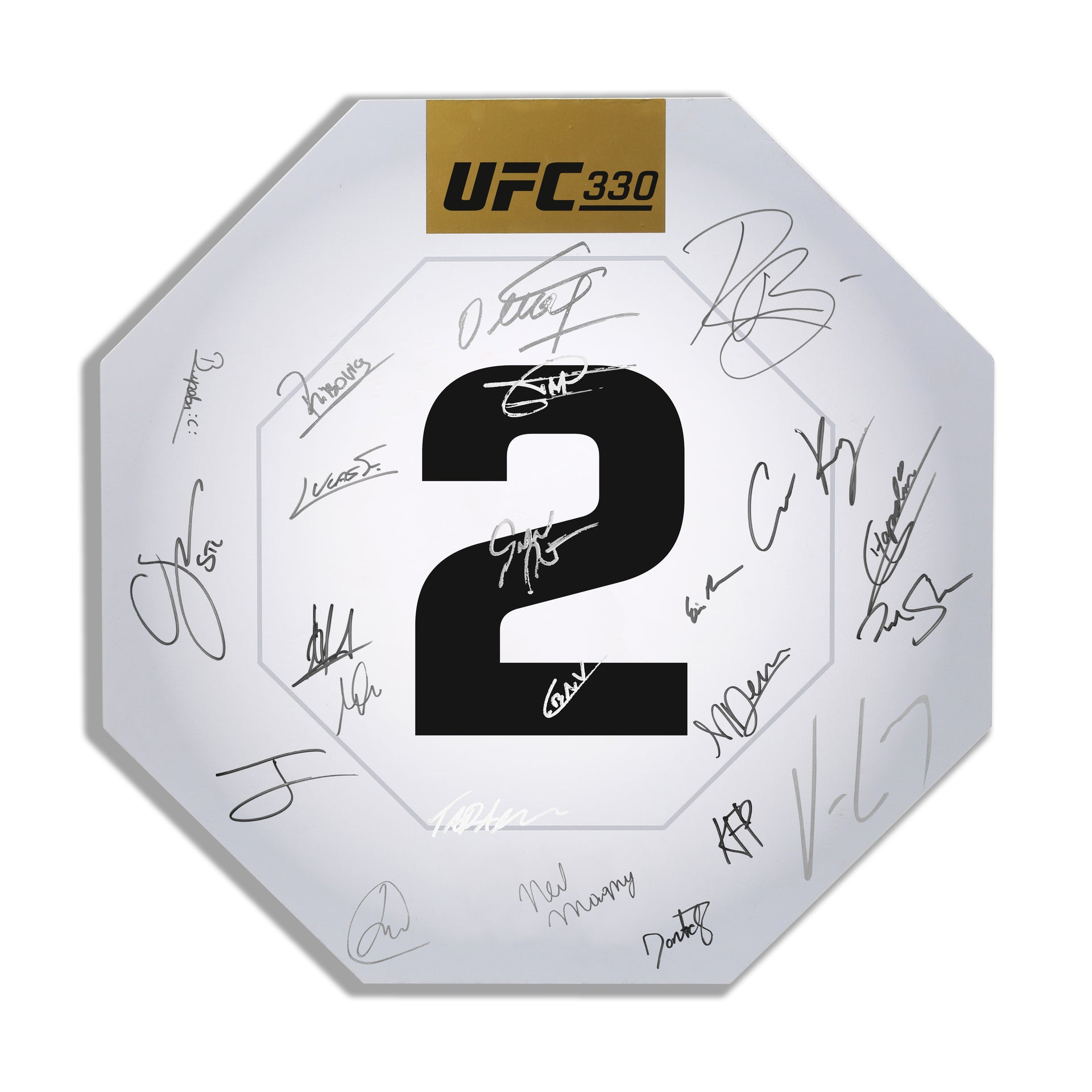 UFC 330: Makhachev vs Machado Garry Signed Replica Round Card Two