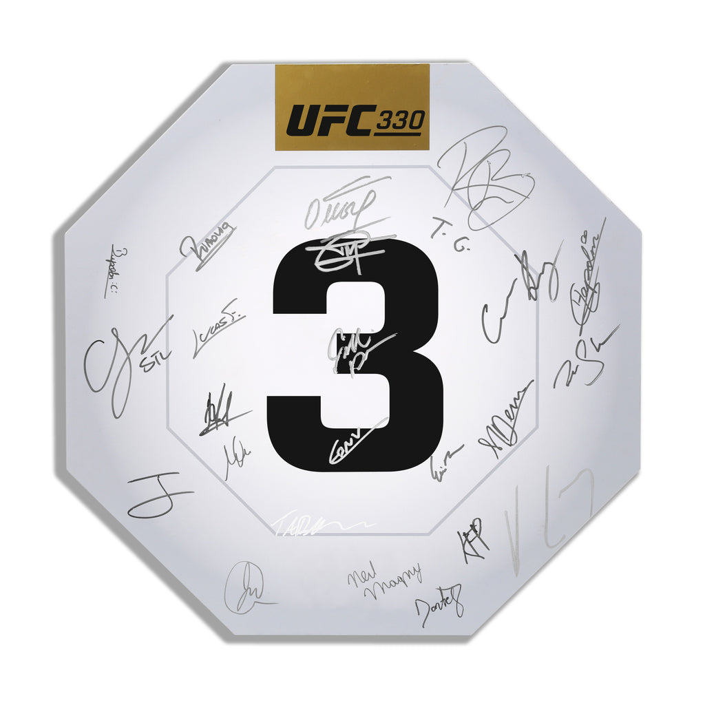 UFC 330: Makhachev vs Machado Garry Signed Replica Round Card Three