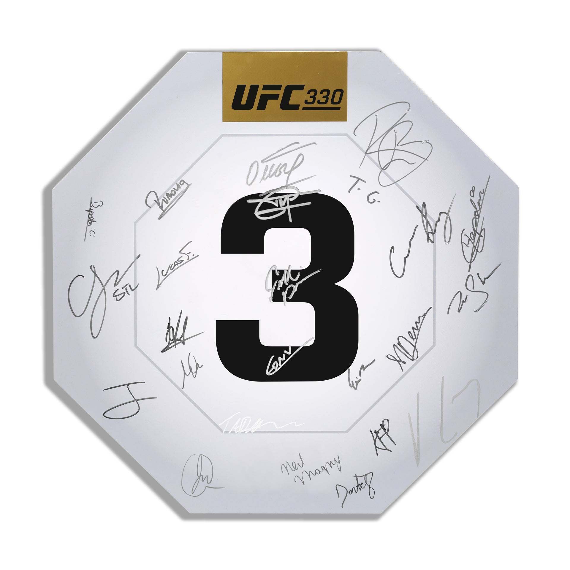 UFC 330: Makhachev vs Machado Garry Signed Replica Round Card Three
