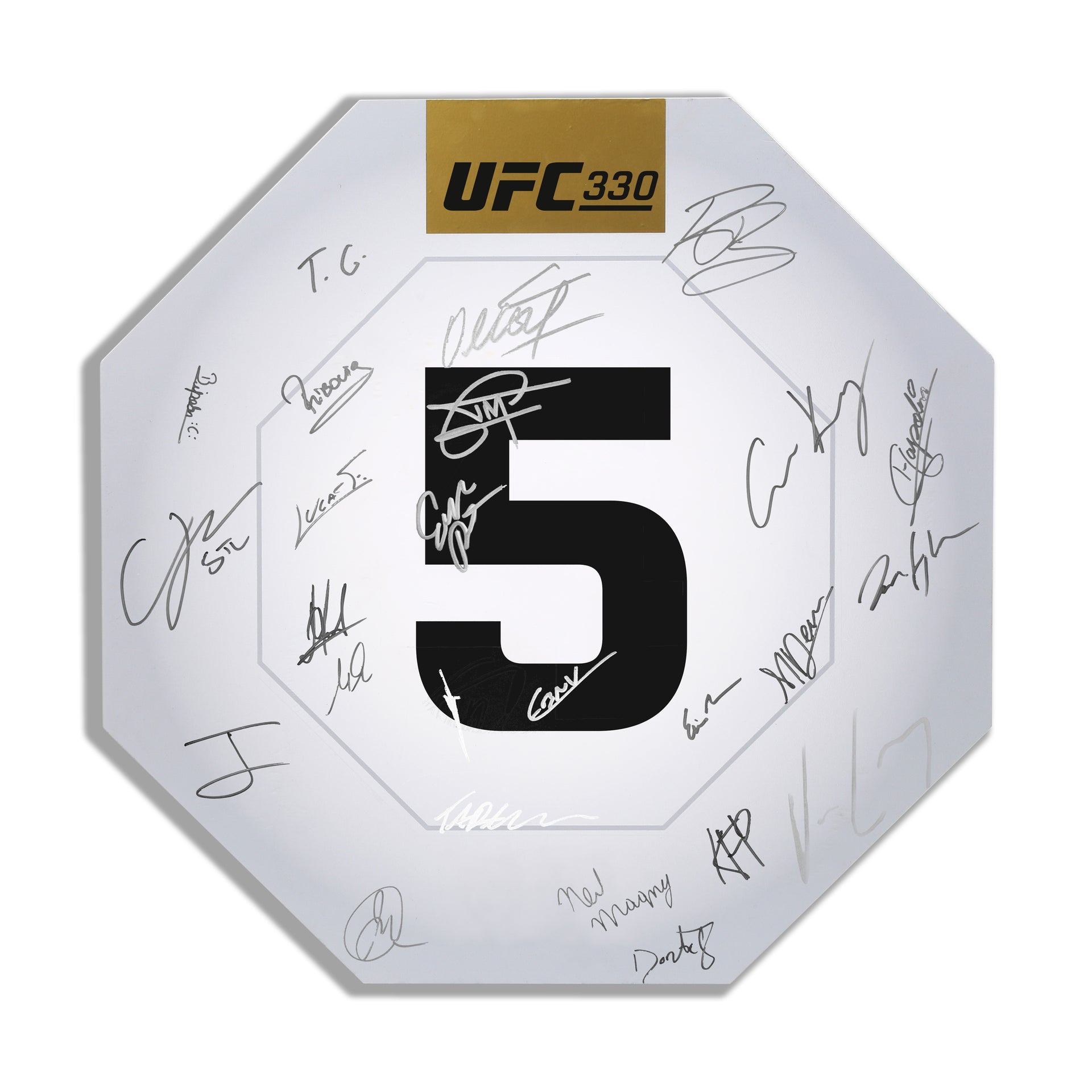 UFC 330: Makhachev vs Machado Garry Signed Replica Round Card Five