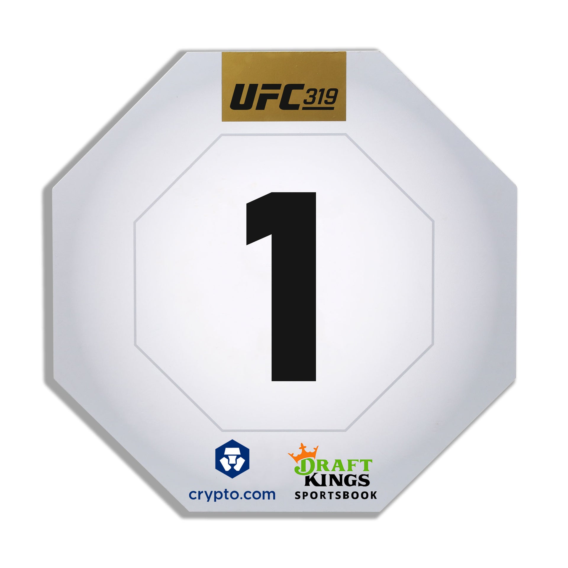 UFC 319: Du Plessis vs Chimaev Event Used Round Card One