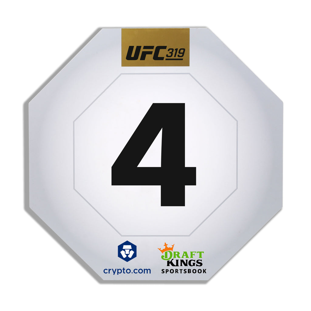UFC 319: Du Plessis vs Chimaev Event Used Round Four Card