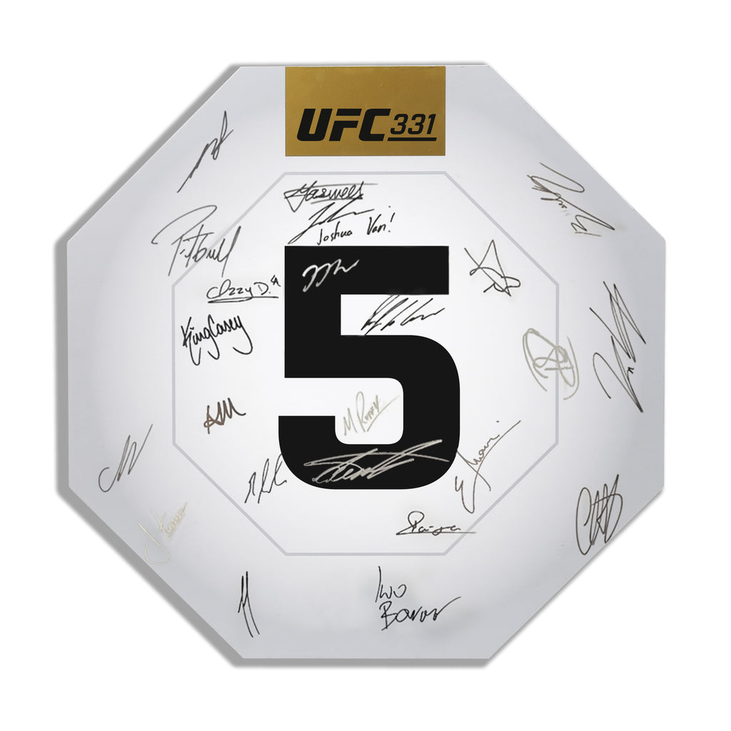 UFC 331: Van vs Pantoja 2 Signed Replica Round Card Five