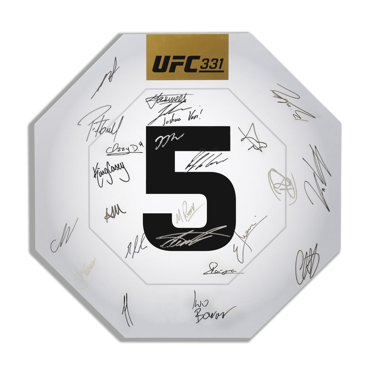 UFC 331: Van vs Pantoja 2 Signed Replica Round Card Five