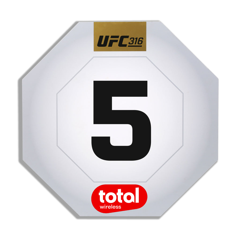 UFC 316: Dvalishvili vs O’Malley 2 Event Used Round Five Card