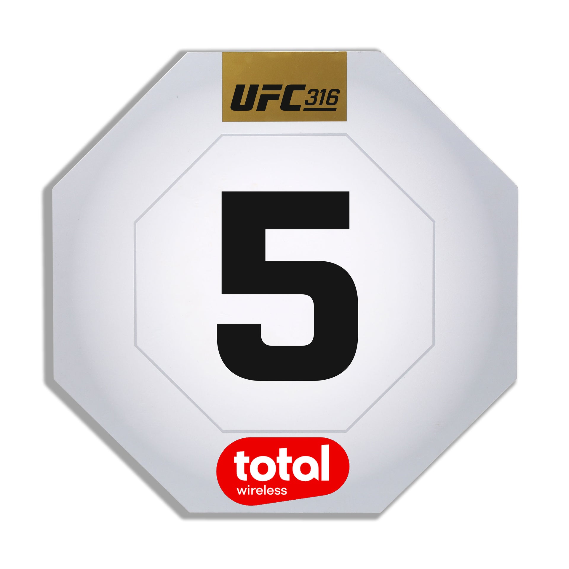 UFC 316: Dvalishvili vs O’Malley 2 Event Used Round Card Five