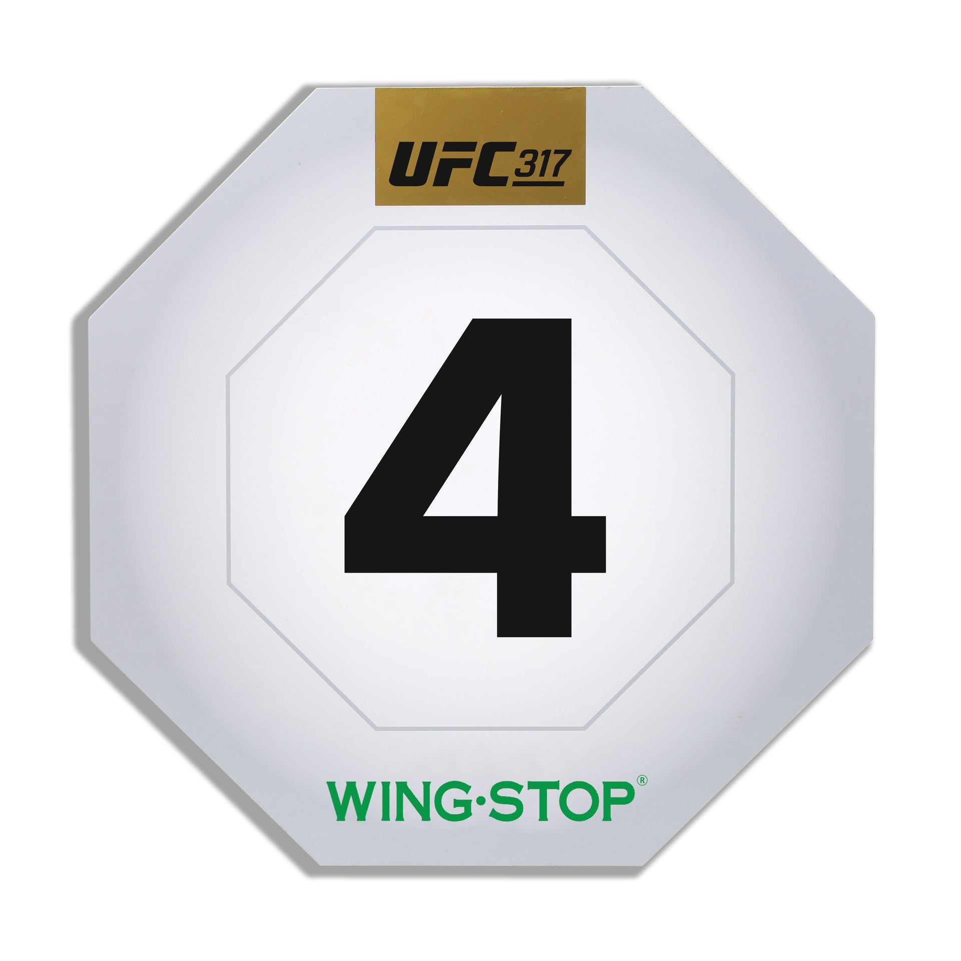 UFC 317: Topuria vs Oliveira Event Used Round Card Four
