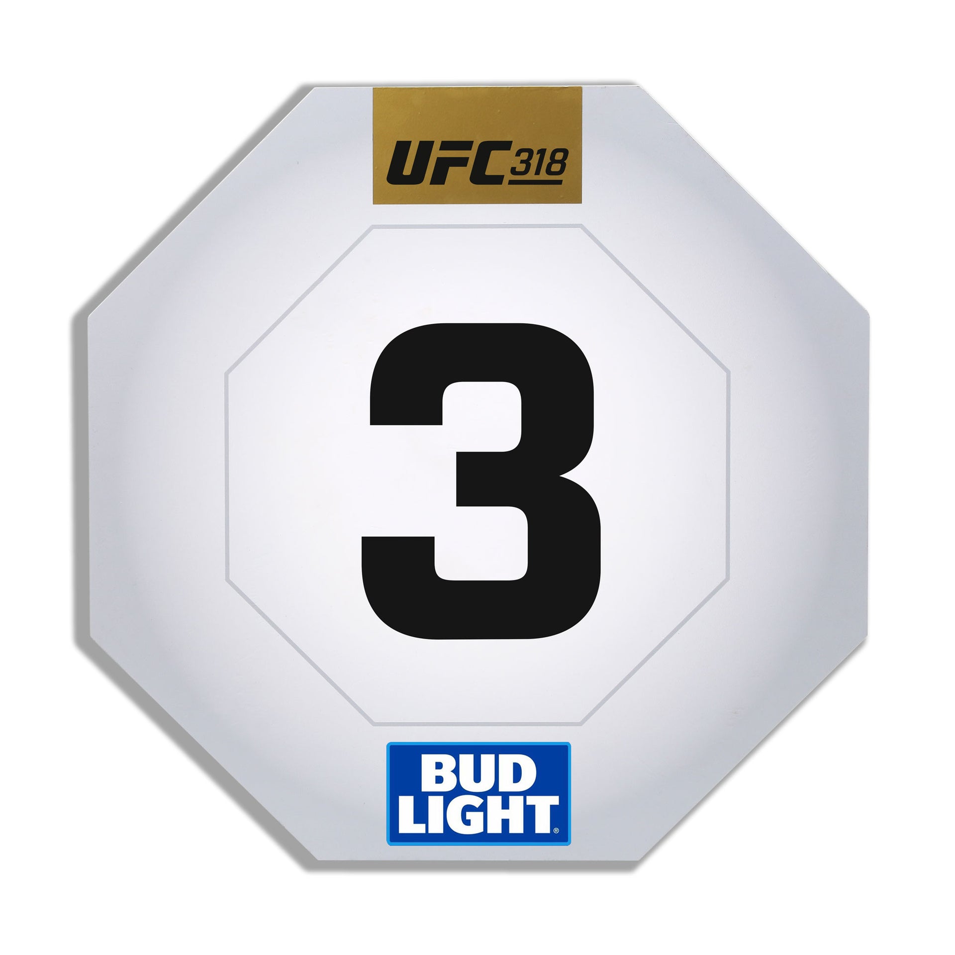 UFC 318: Holloway vs Poirier 3 Event Used Round Three Card