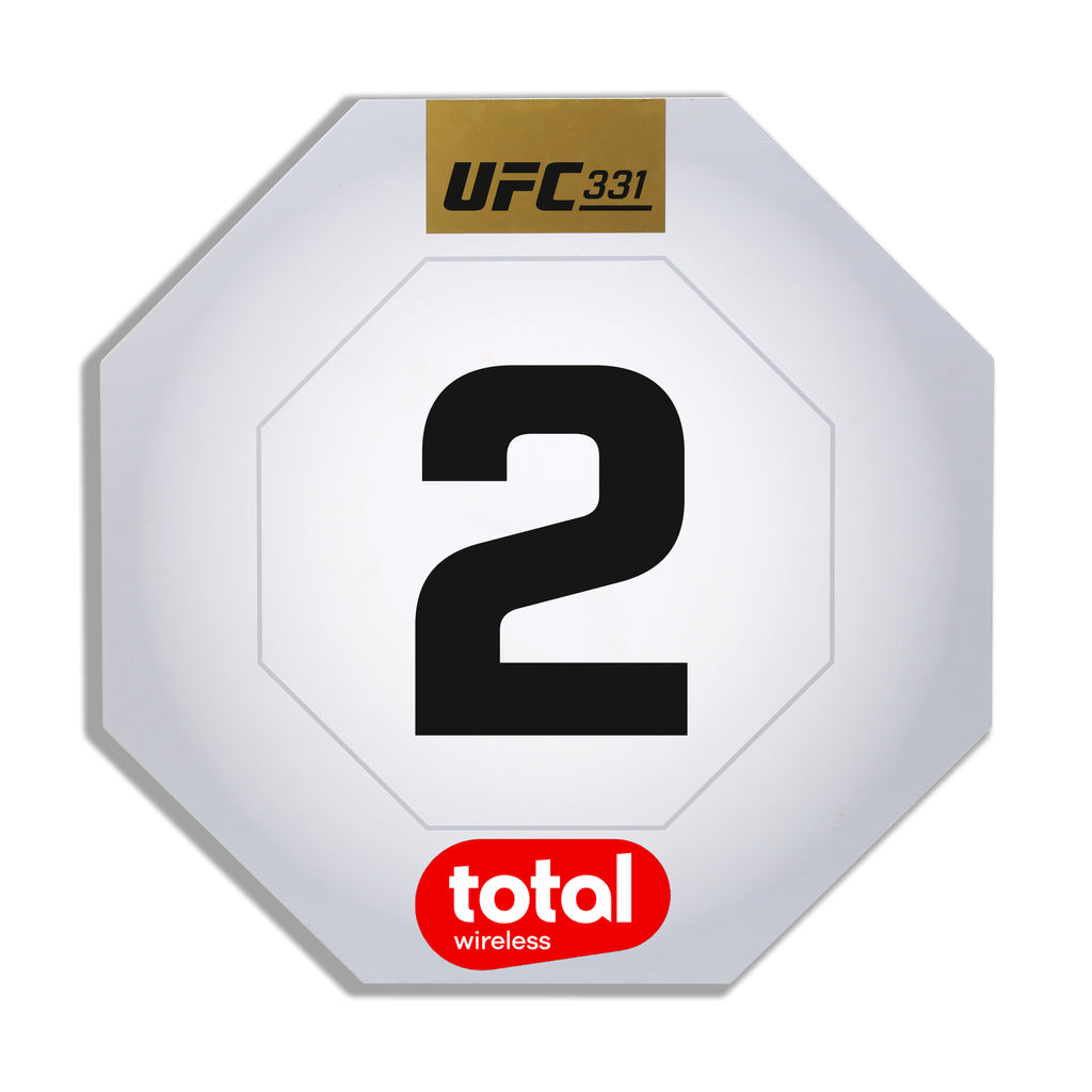 UFC 331: Van vs Pantoja 2 Event Used Round Card Two