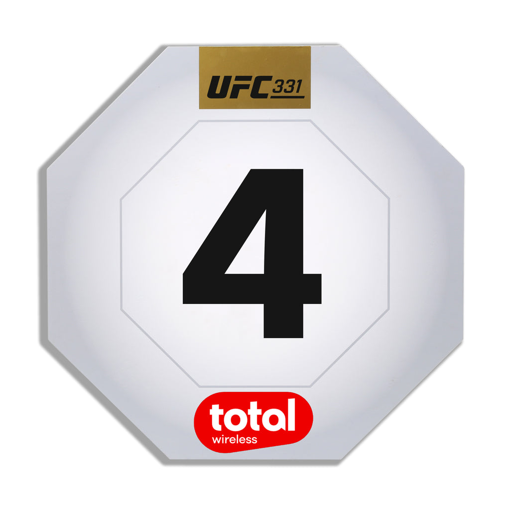 UFC 331: Van vs Pantoja 2 Event Used Round Card Four