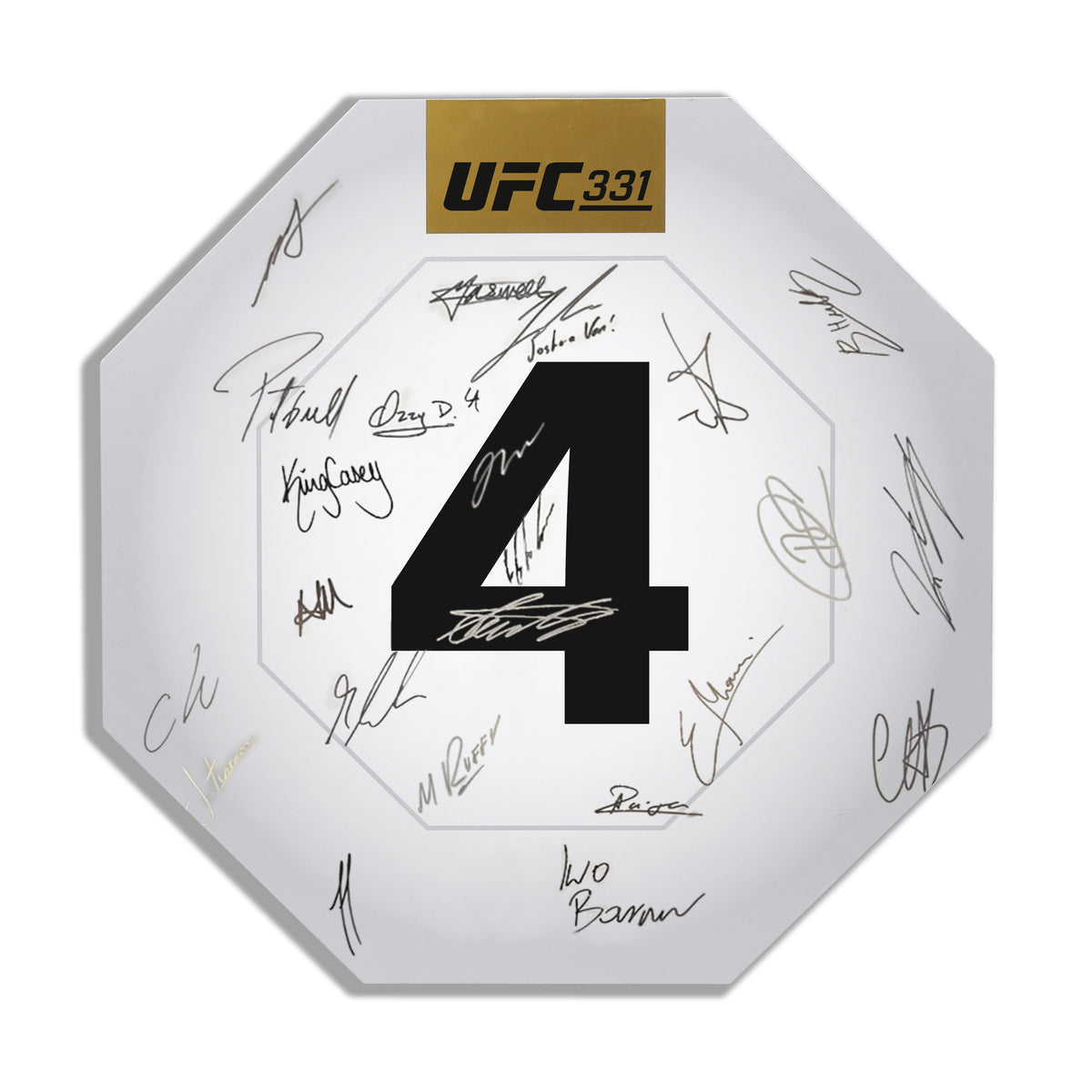 UFC 331: Van vs Pantoja 2 Signed Replica Round Card Four