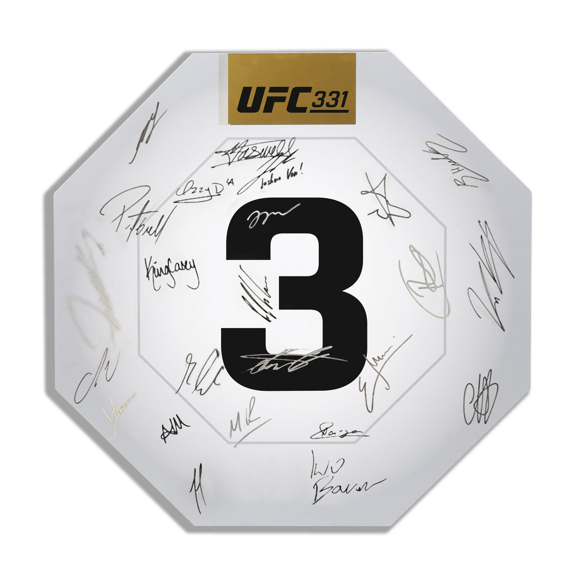 UFC 331: Van vs Pantoja 2 Signed Replica Round Card Three