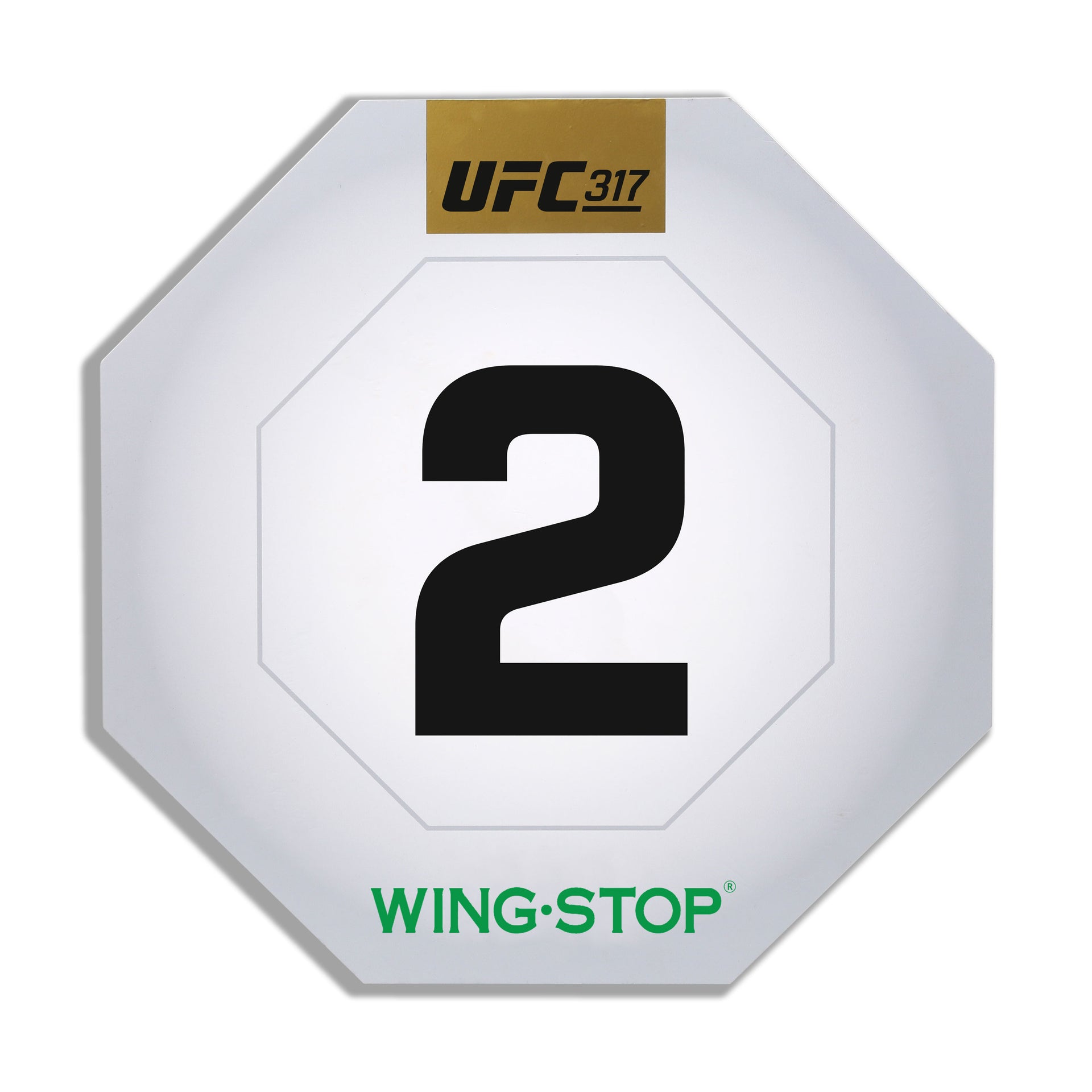 UFC 317: Topuria vs Oliveira Event Used Round Card Two