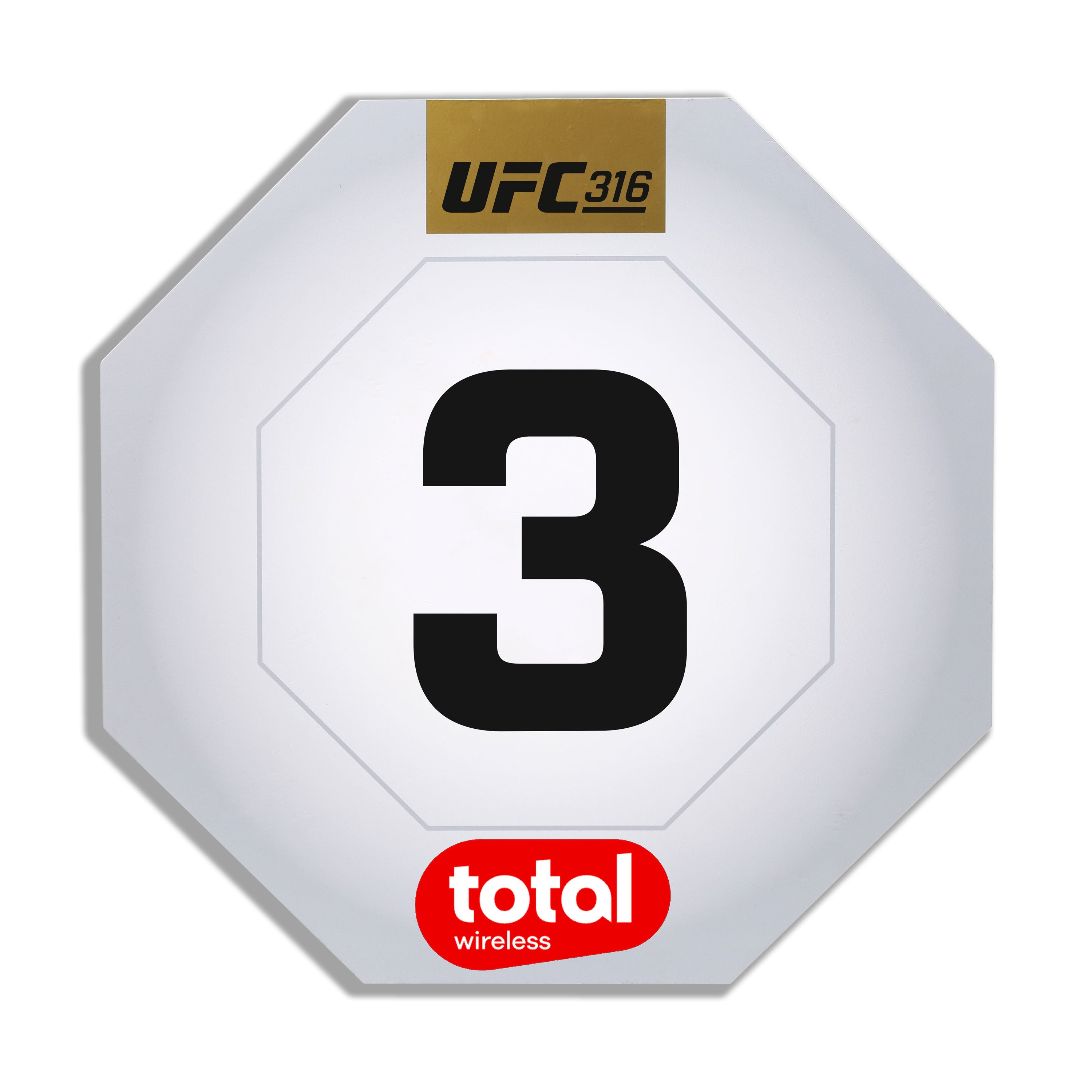 UFC 316: Dvalishvili vs O’Malley 2 Event Used Round Three Card