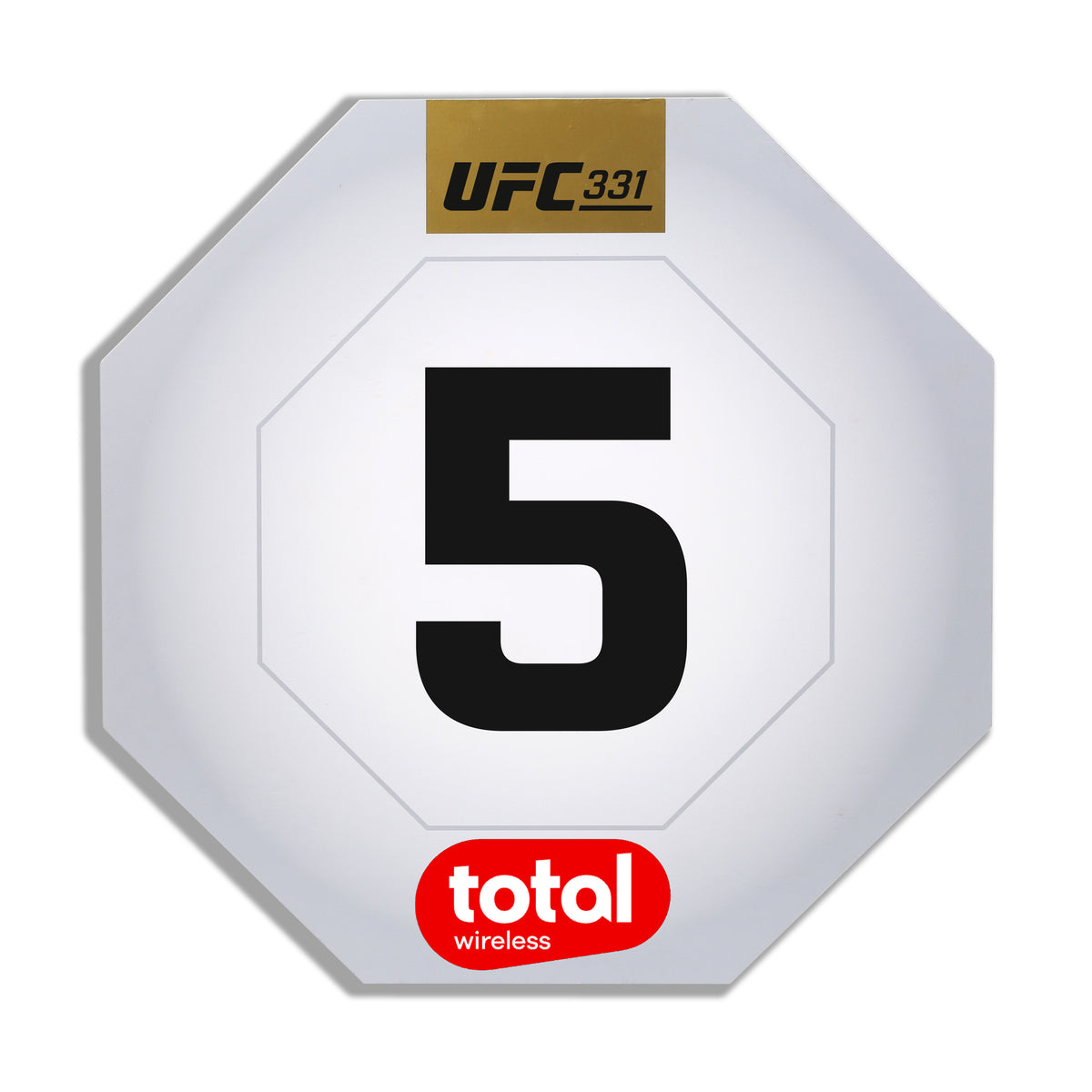 UFC 331: Van vs Pantoja 2 Event Used Round Card Five