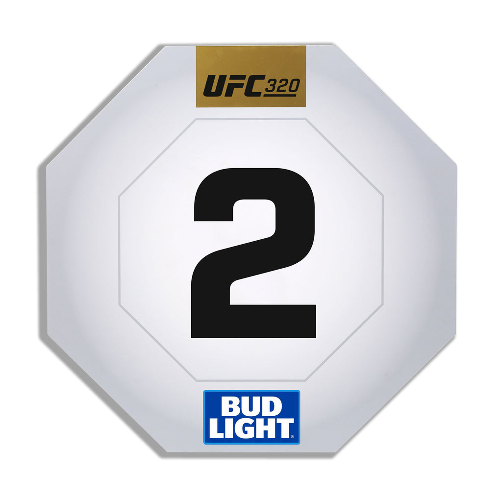 UFC 320: Ankalaev vs Pereira 2 Event Used Round Card Two