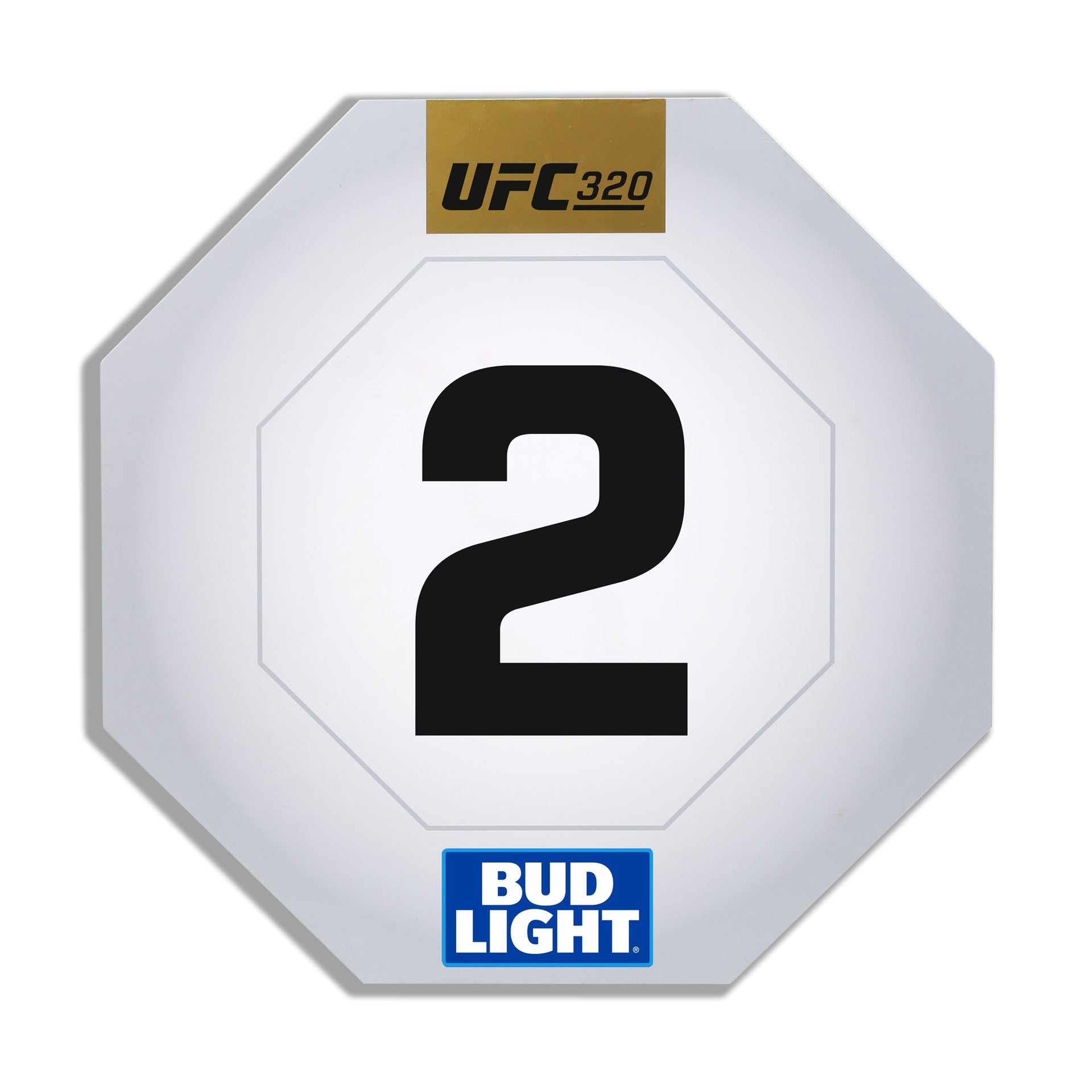 UFC 320: Ankalaev vs Pereira 2 Event Used Round Card Two