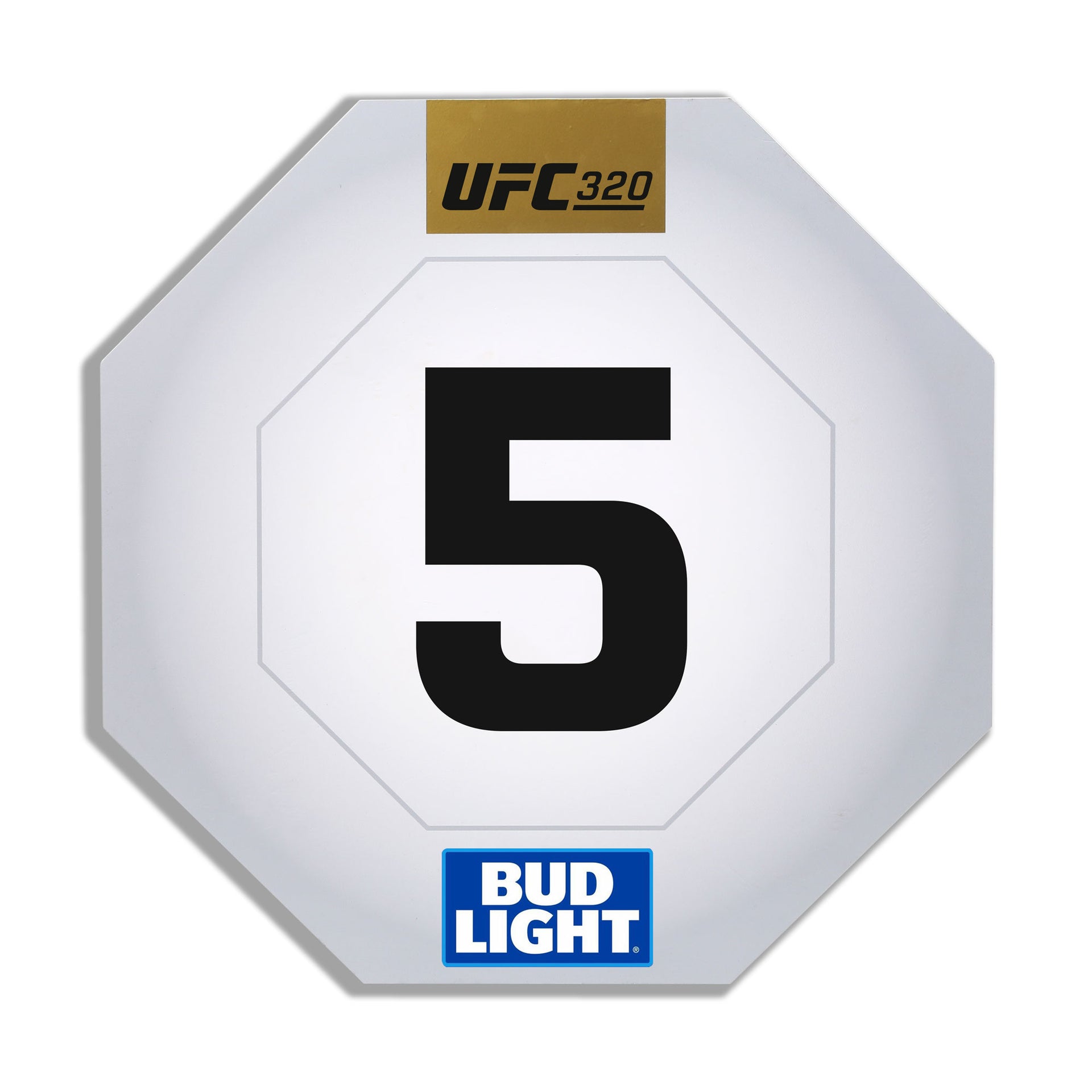 UFC 320: Ankalaev vs Pereira 2 Event Used Round Card Five