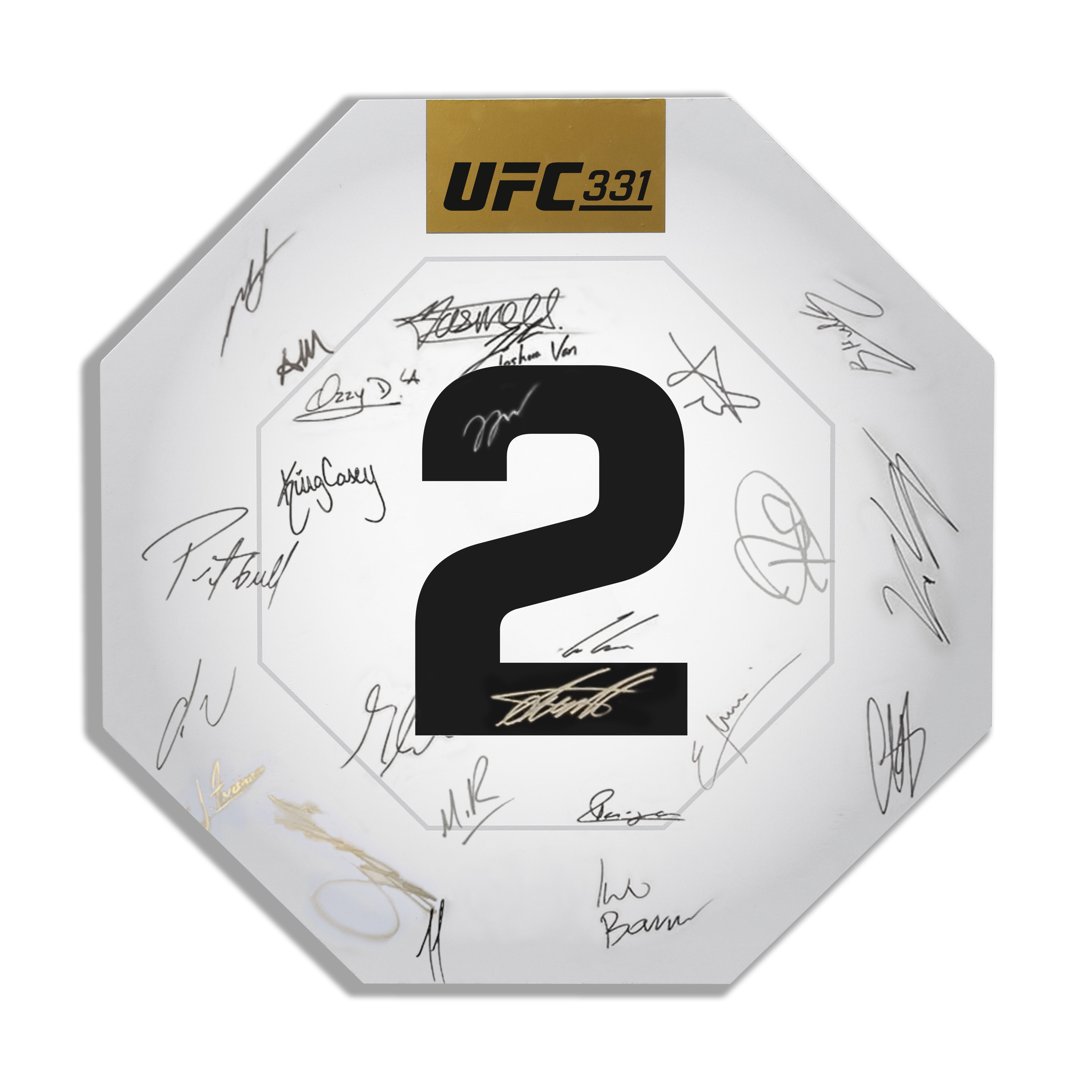 UFC 331: Van vs Pantoja 2 Signed Replica Round Card Two – UFC