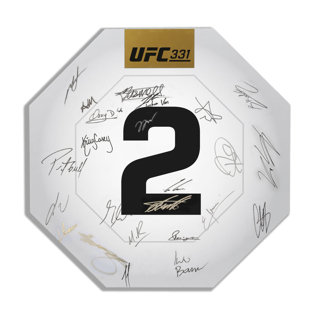 UFC 331: Van vs Pantoja 2 Signed Replica Round Card Two