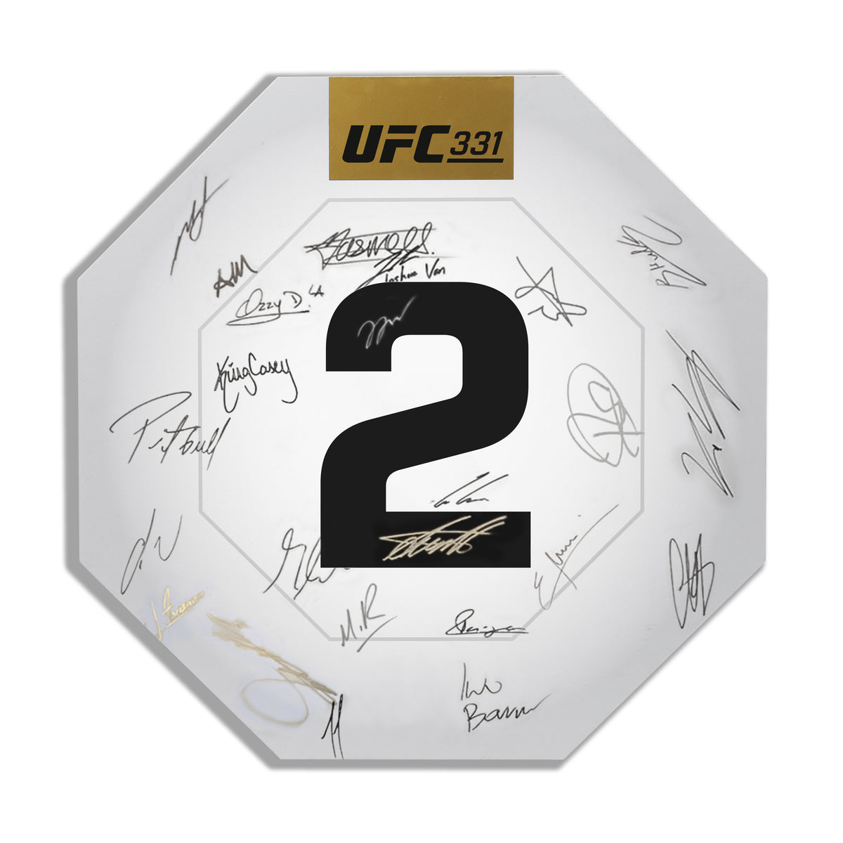 UFC 331: Van vs Pantoja 2 Signed Replica Round Card Two