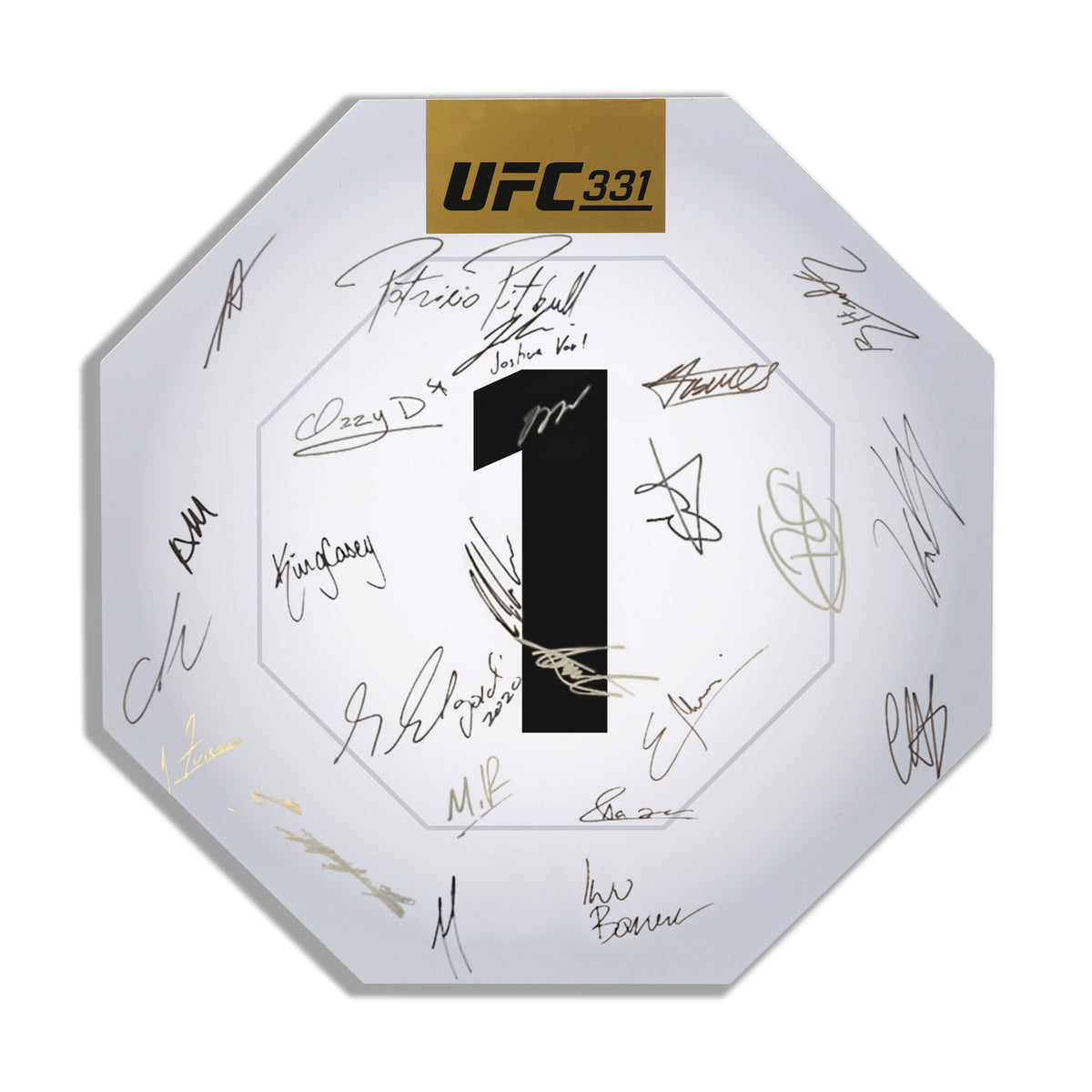 UFC 331: Van vs Pantoja 2 Signed Replica Round Card One