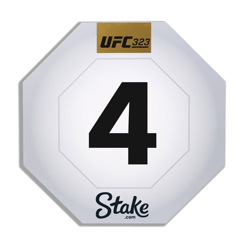 UFC 323: Dvalishvili vs Yan 2 Event Used Round Card Four