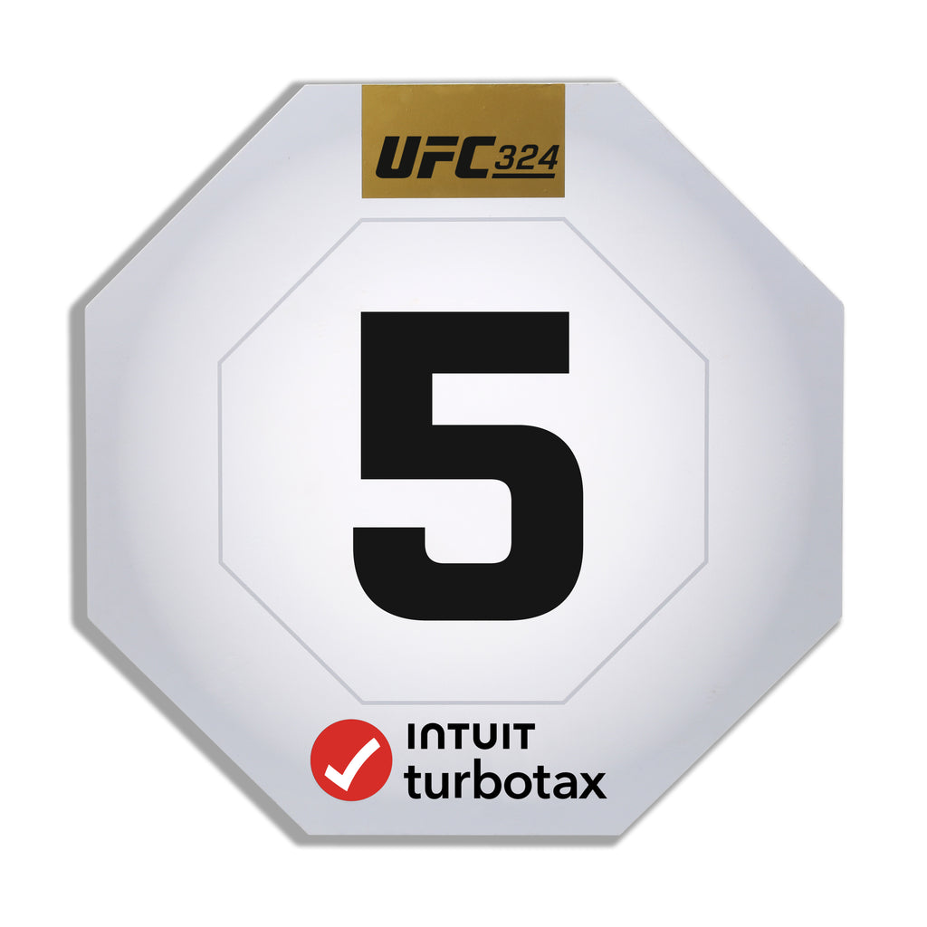 UFC 324: Gaethje vs Pimblett Event Used Round Card Five