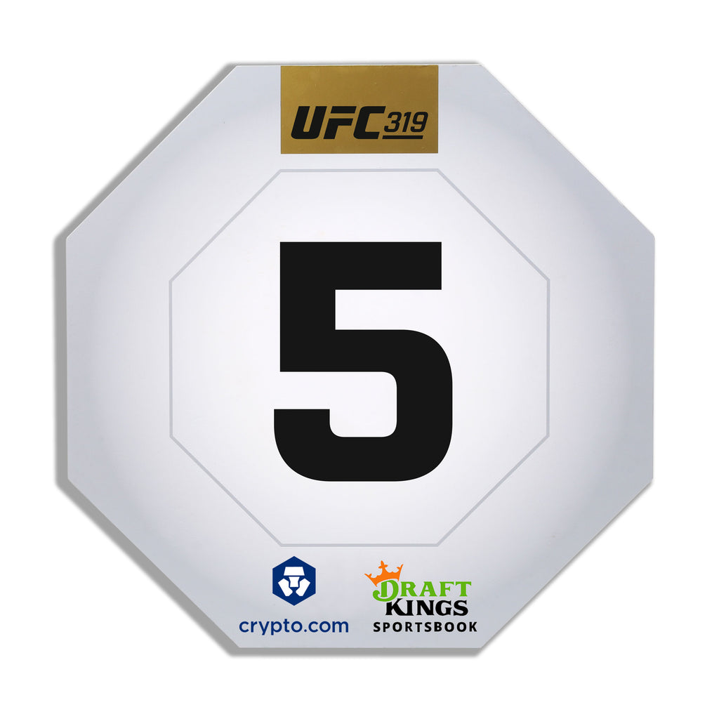 UFC 319: Du Plessis vs Chimaev Event Used Round Five Card