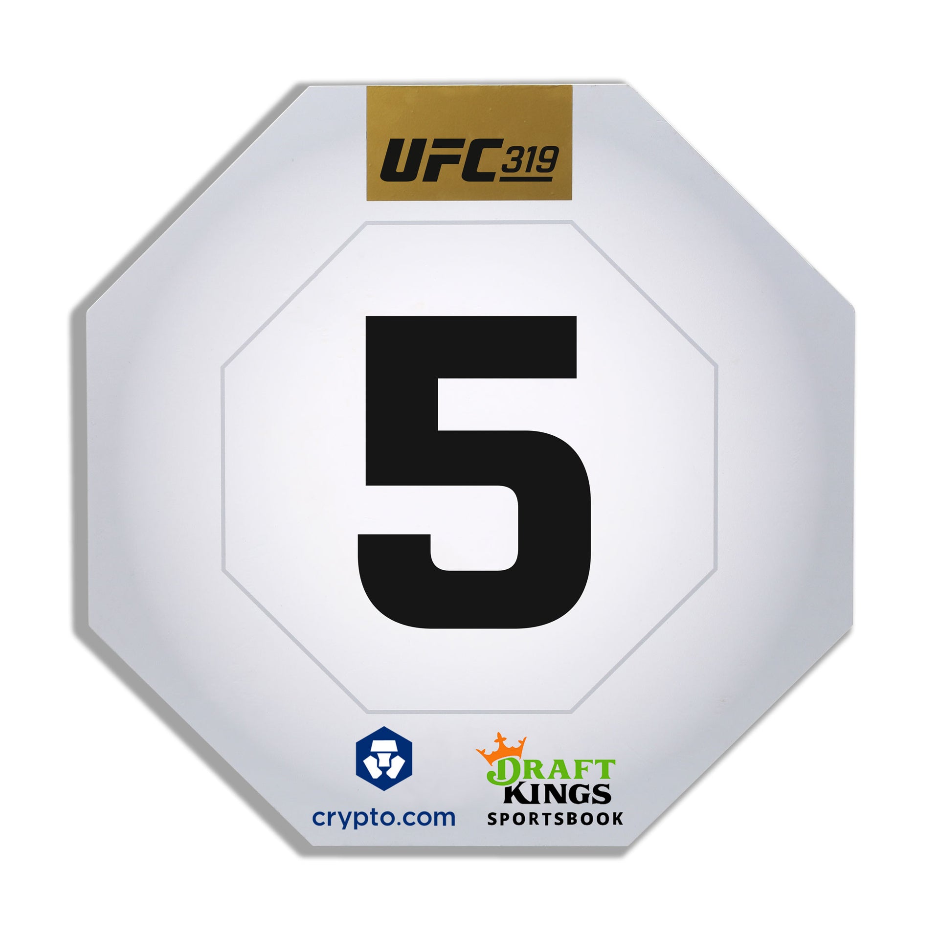 UFC 319: Du Plessis vs Chimaev Event Used Round Card Five