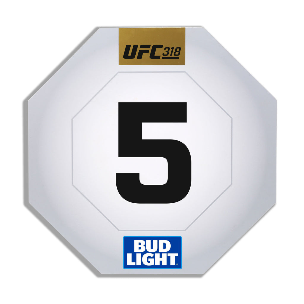 UFC 318: Holloway vs Poirier 3 Event Used Round Five Card