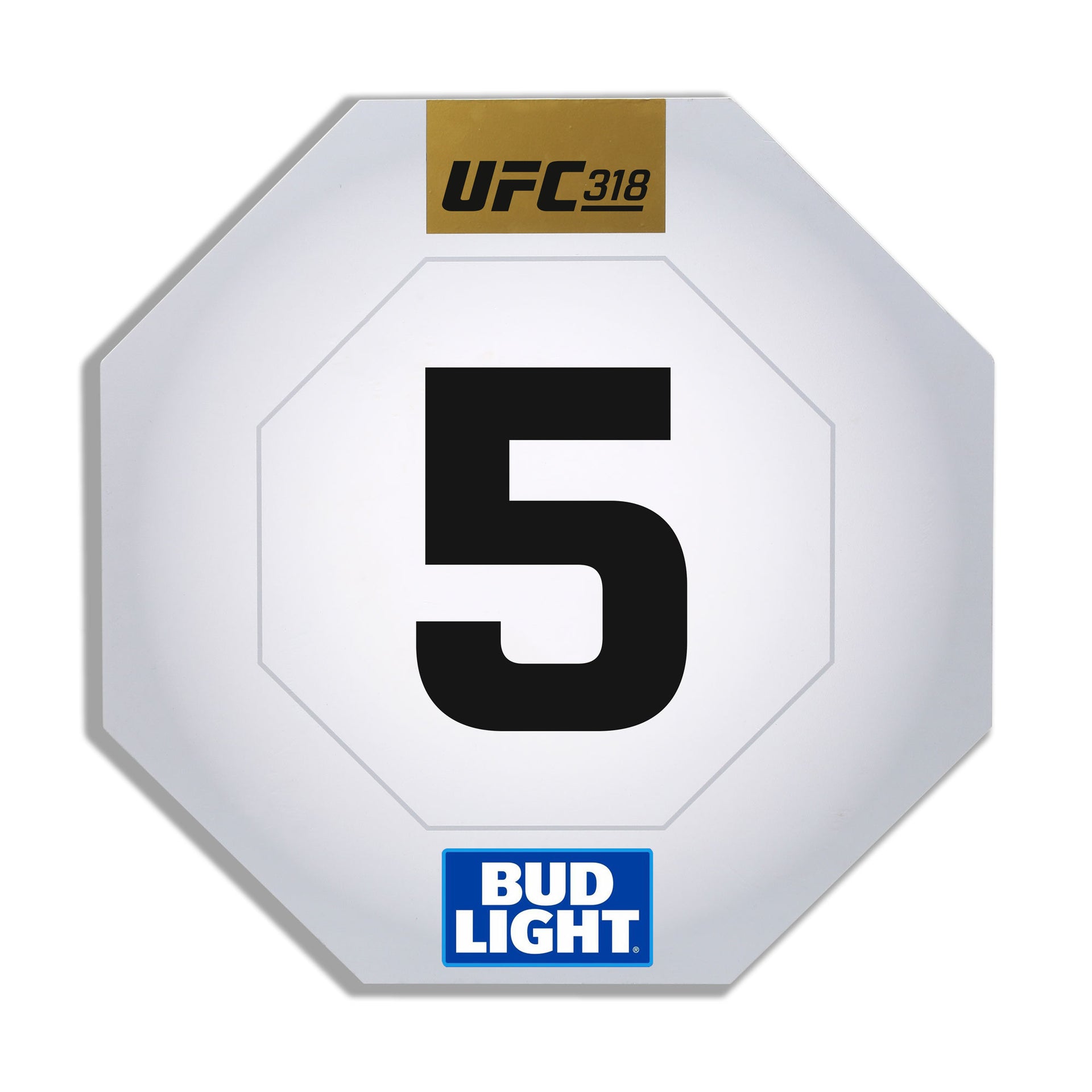 UFC 318: Holloway vs Poirier 3 Event Used Round Five Card