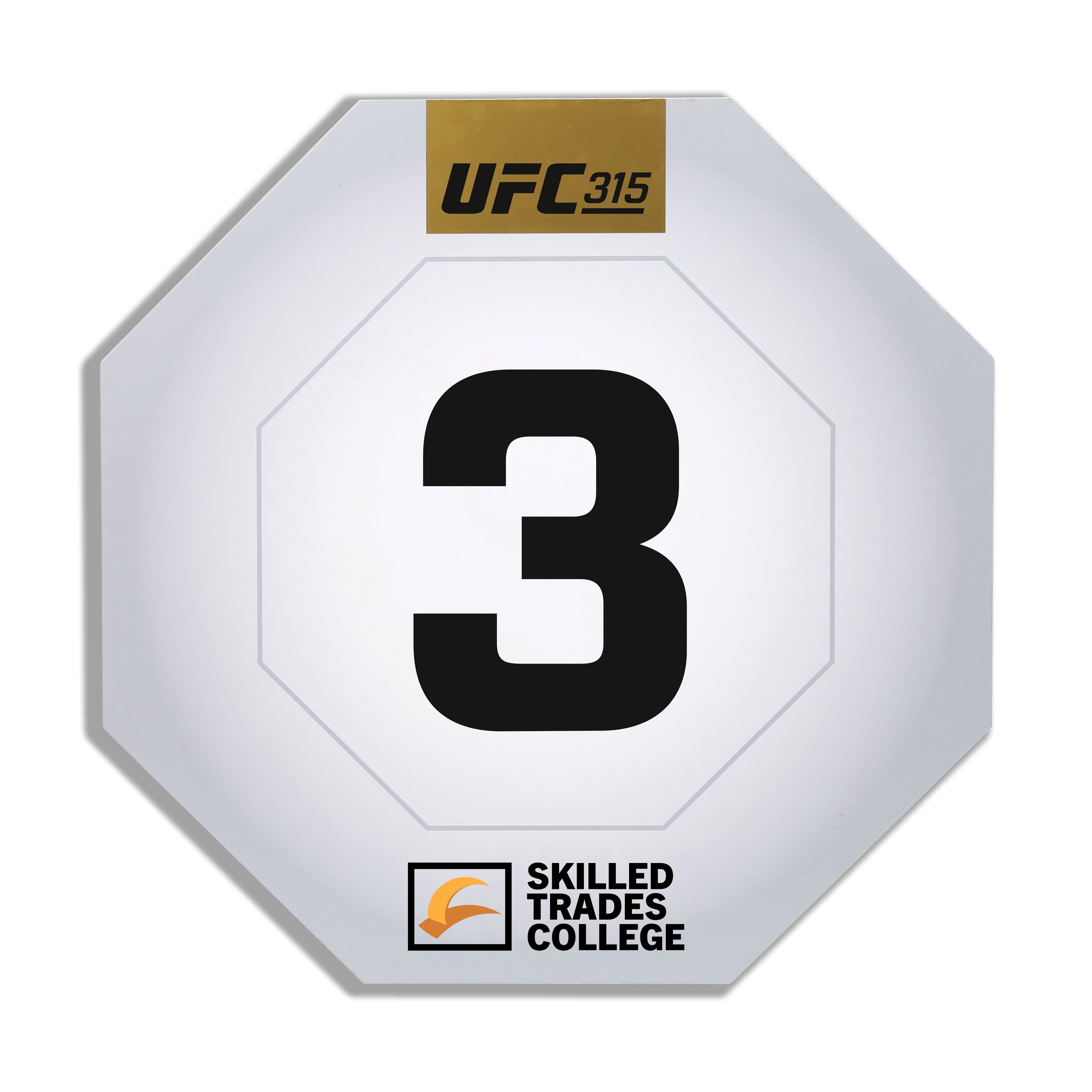 UFC 315: Muhammad vs Della Maddalena Event Used Round Three Card