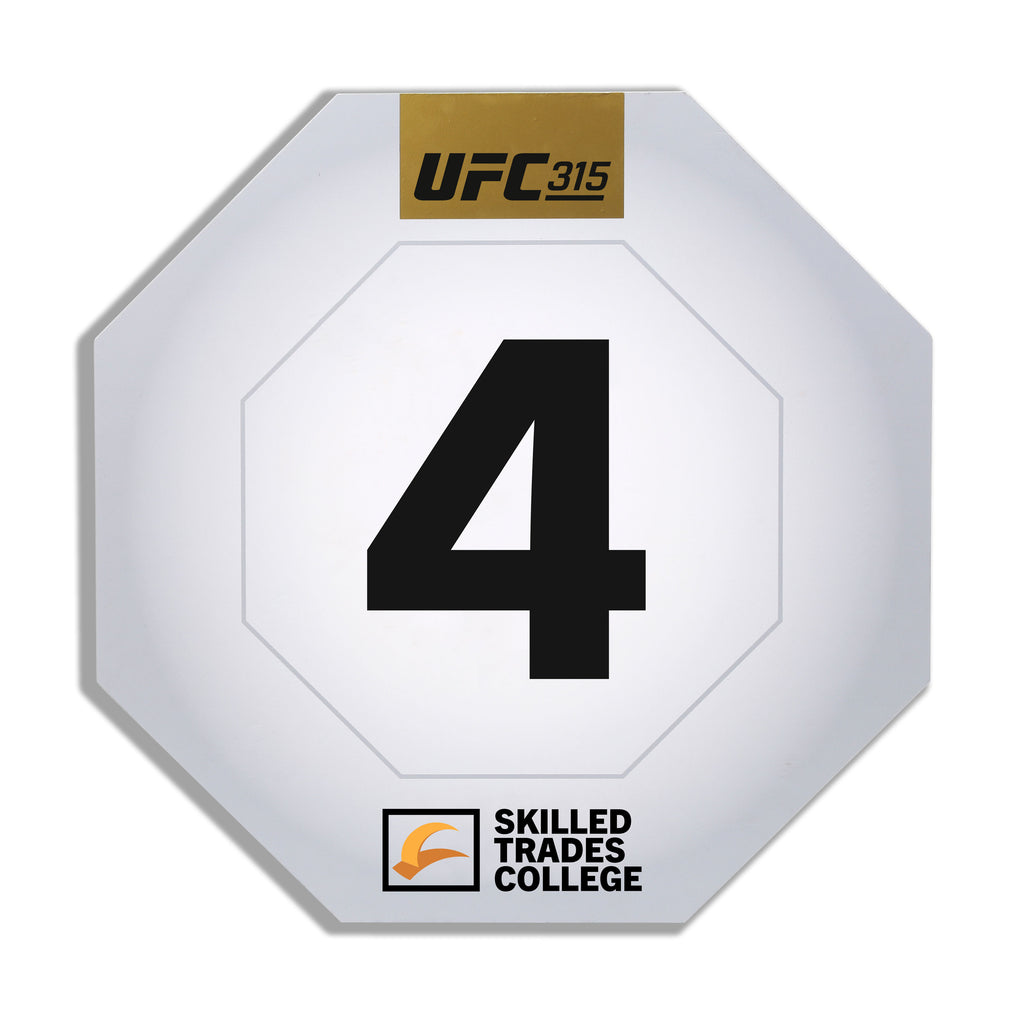 UFC 315: Muhammad vs Della Maddalena Event Used Round Four Card