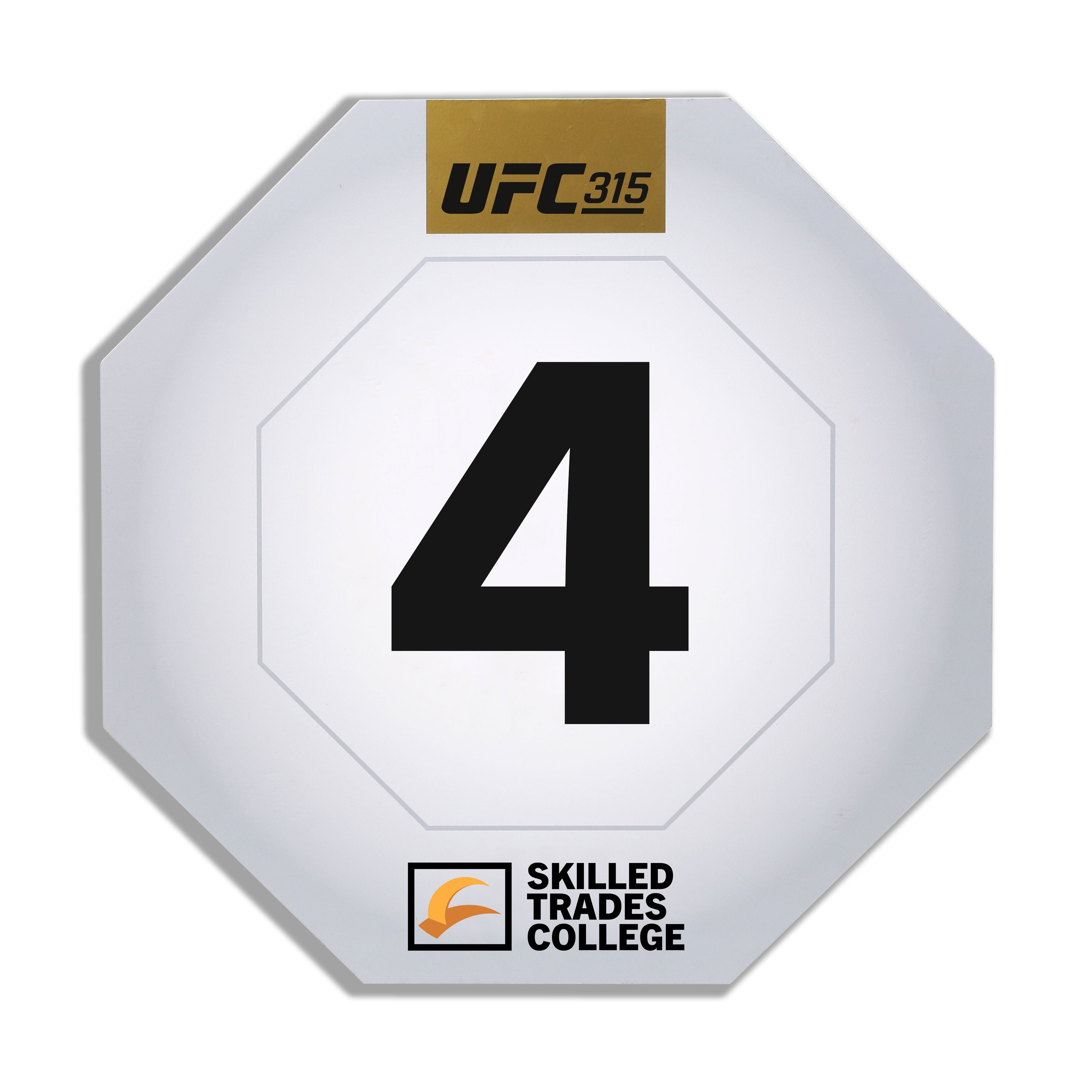 UFC 315: Muhammad vs Della Maddalena Event Used Round Four Card