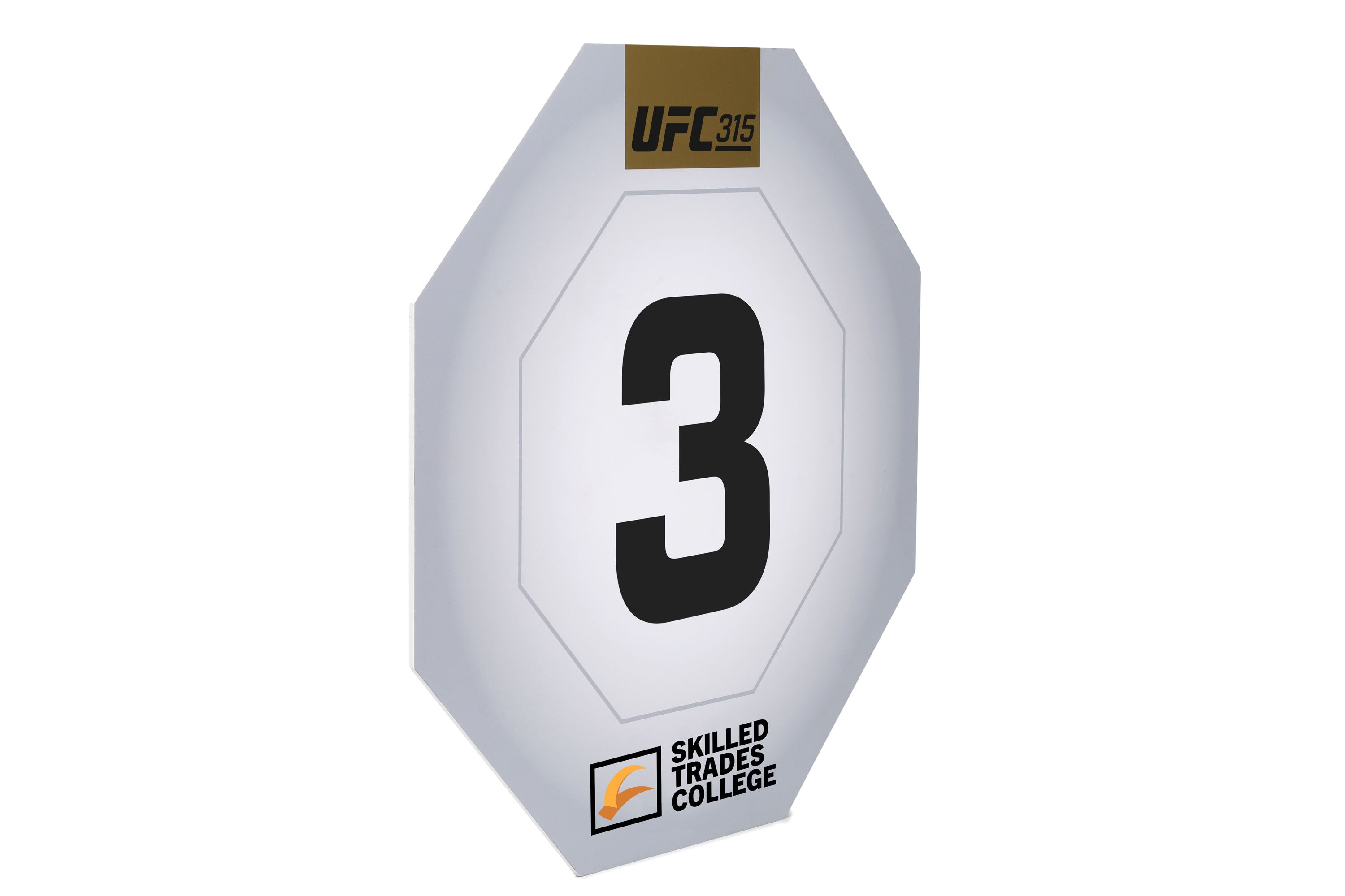 UFC 315: Muhammad vs Della Maddalena Event Used Round Three Card