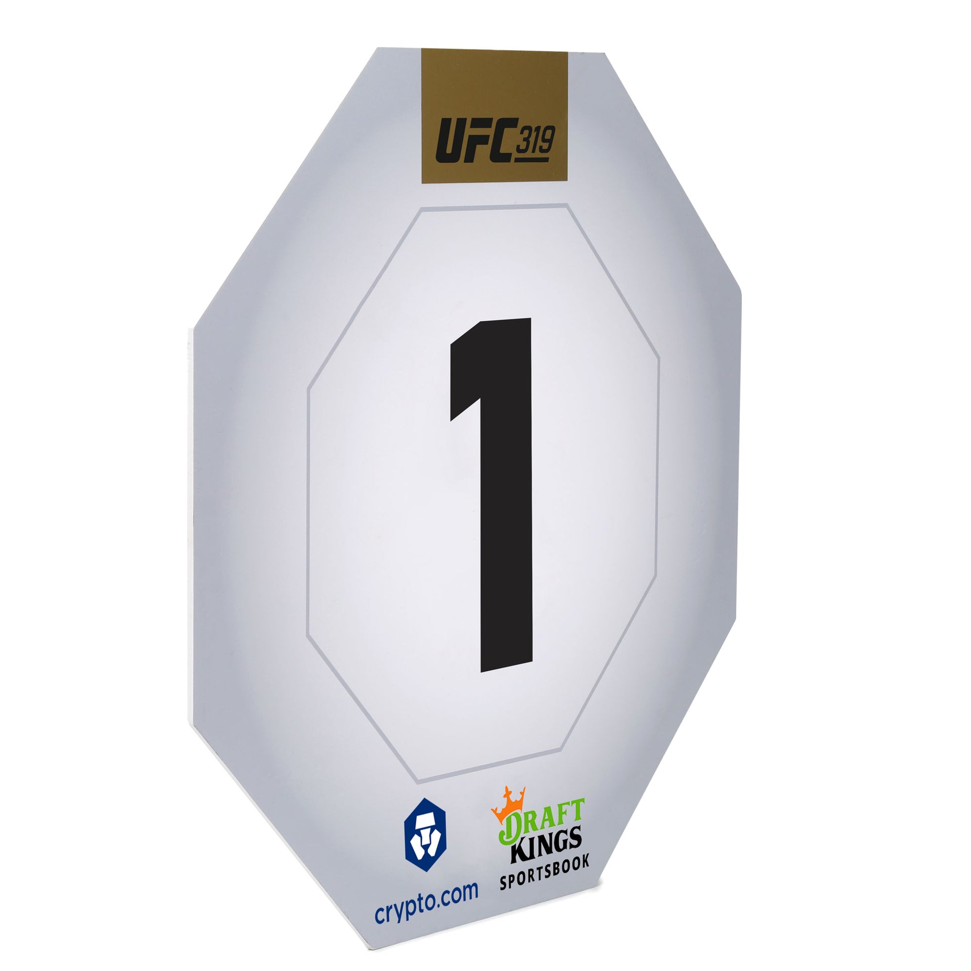 UFC 319: Du Plessis vs Chimaev Event Used Round Card One