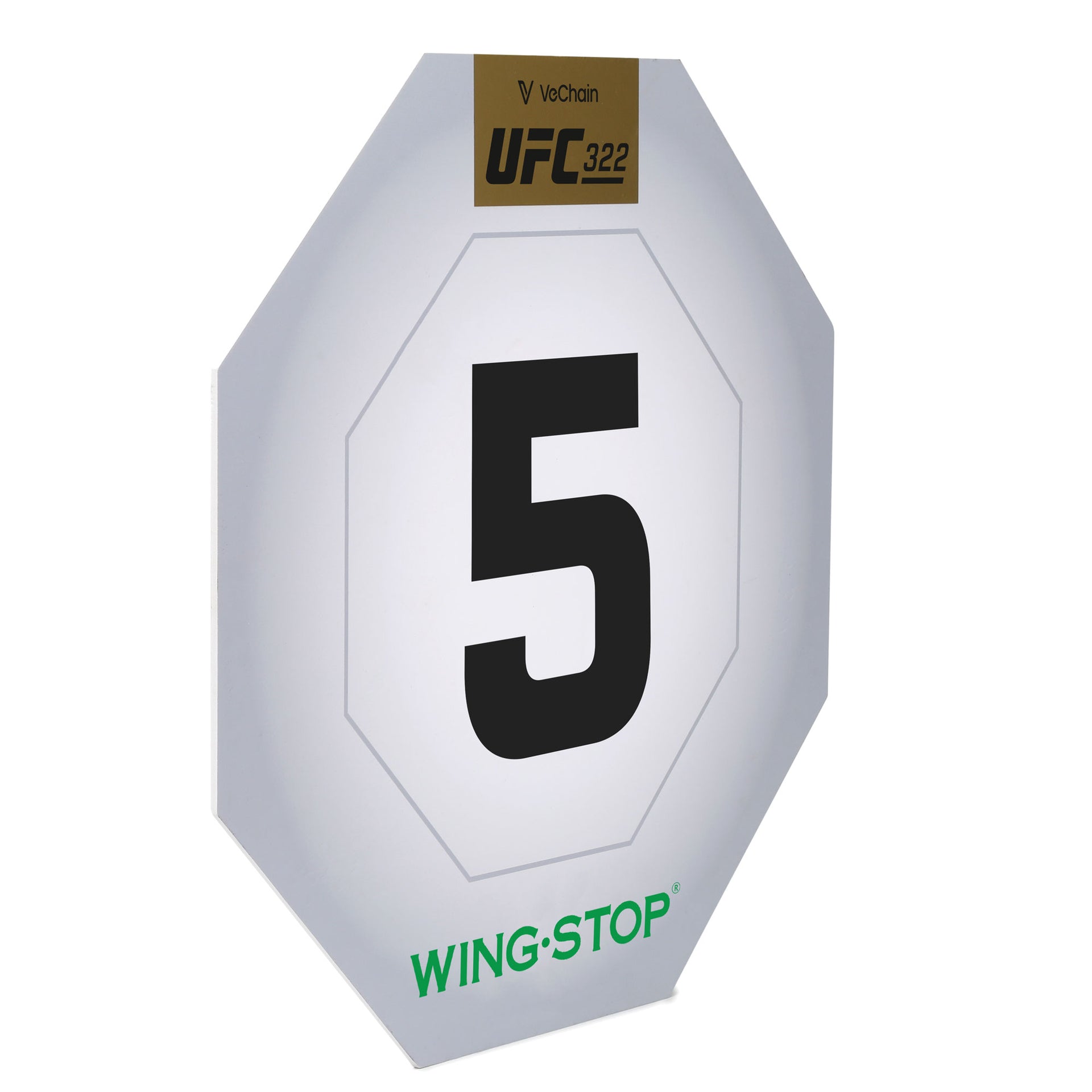 VeChain UFC 322: Della Maddalena vs Makhachev Event Used Round Card Five