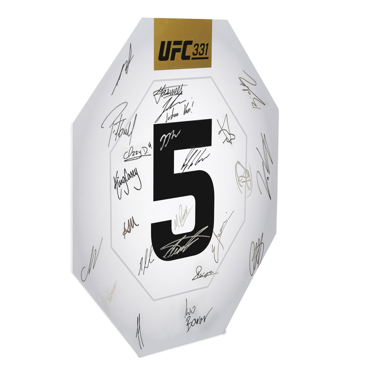 UFC 331: Van vs Pantoja 2 Signed Replica Round Card Five