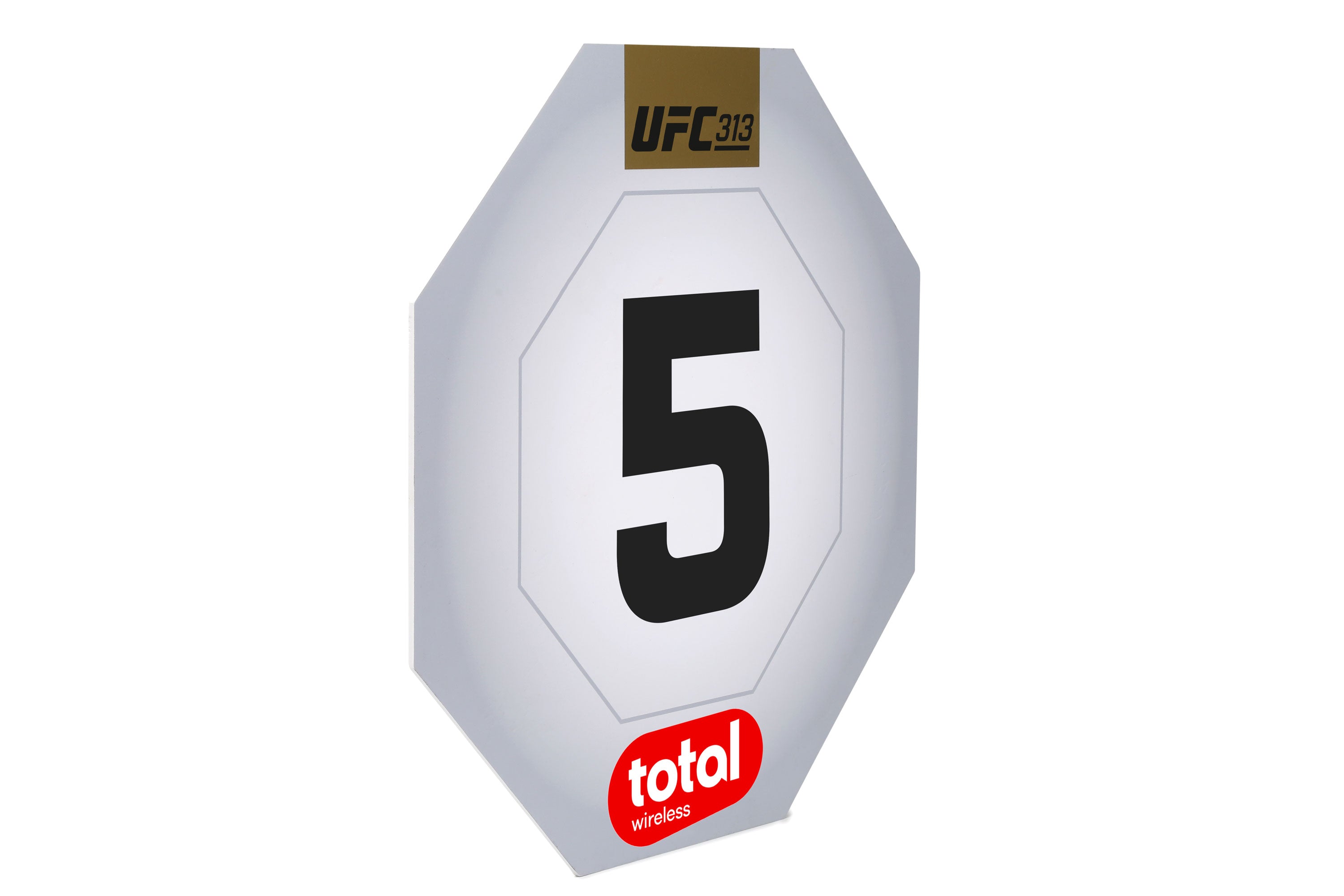 UFC 313: Pereira vs Ankalaev Event Used Round Five Card