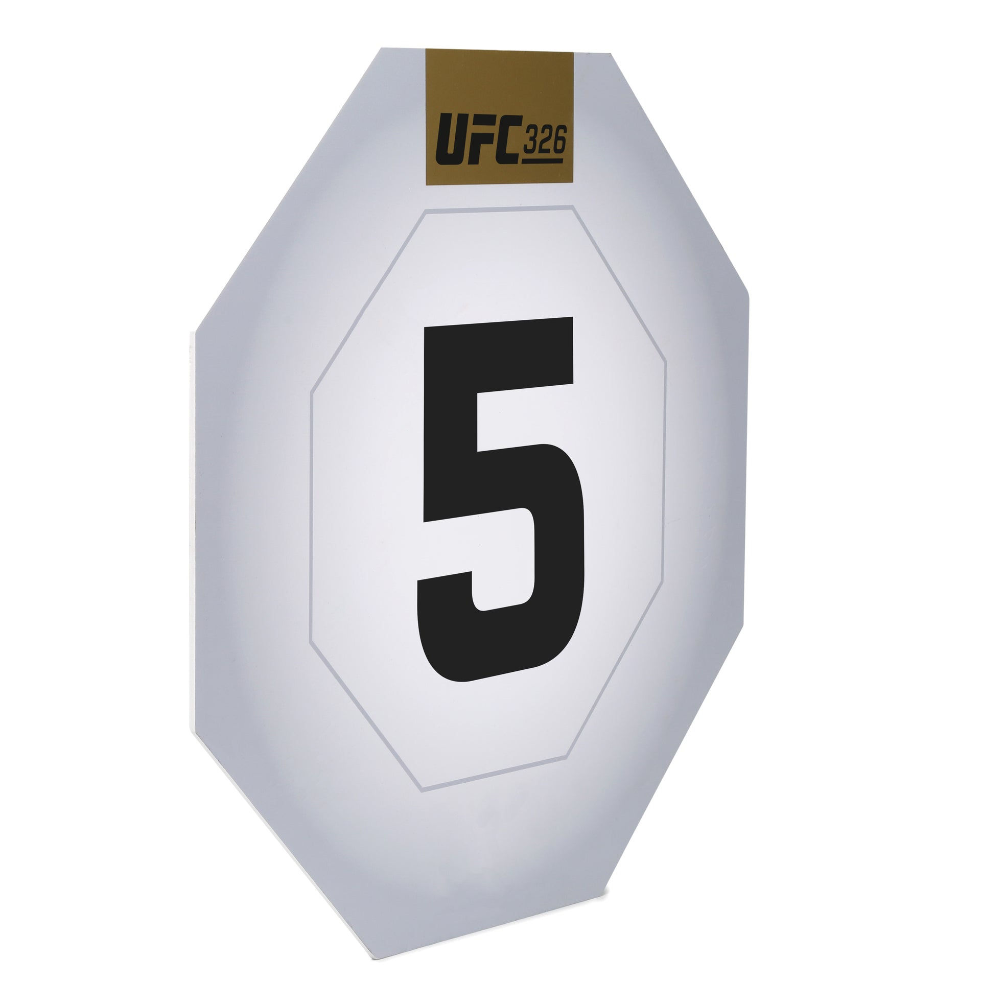 UFC 326: Holloway vs Oliveira 2 Event Used Round Card Five