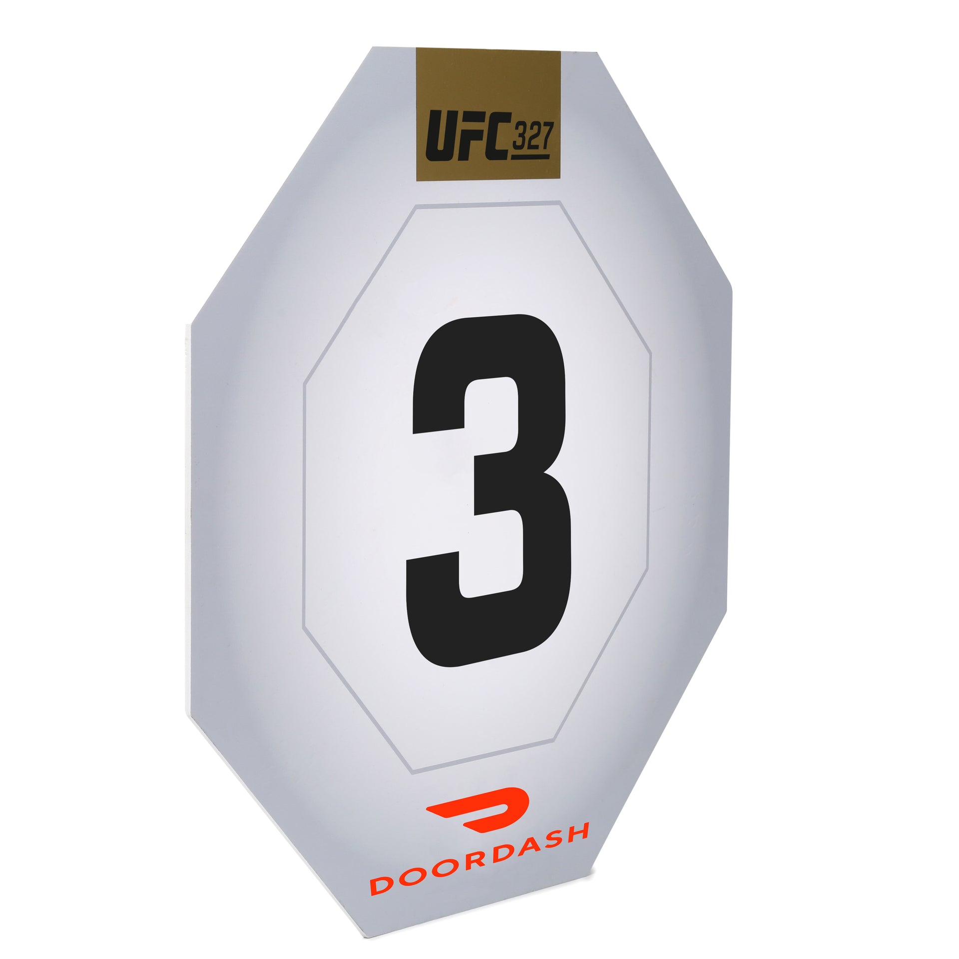 UFC 327: Procházka vs Ulberg Event Used Round Card Three