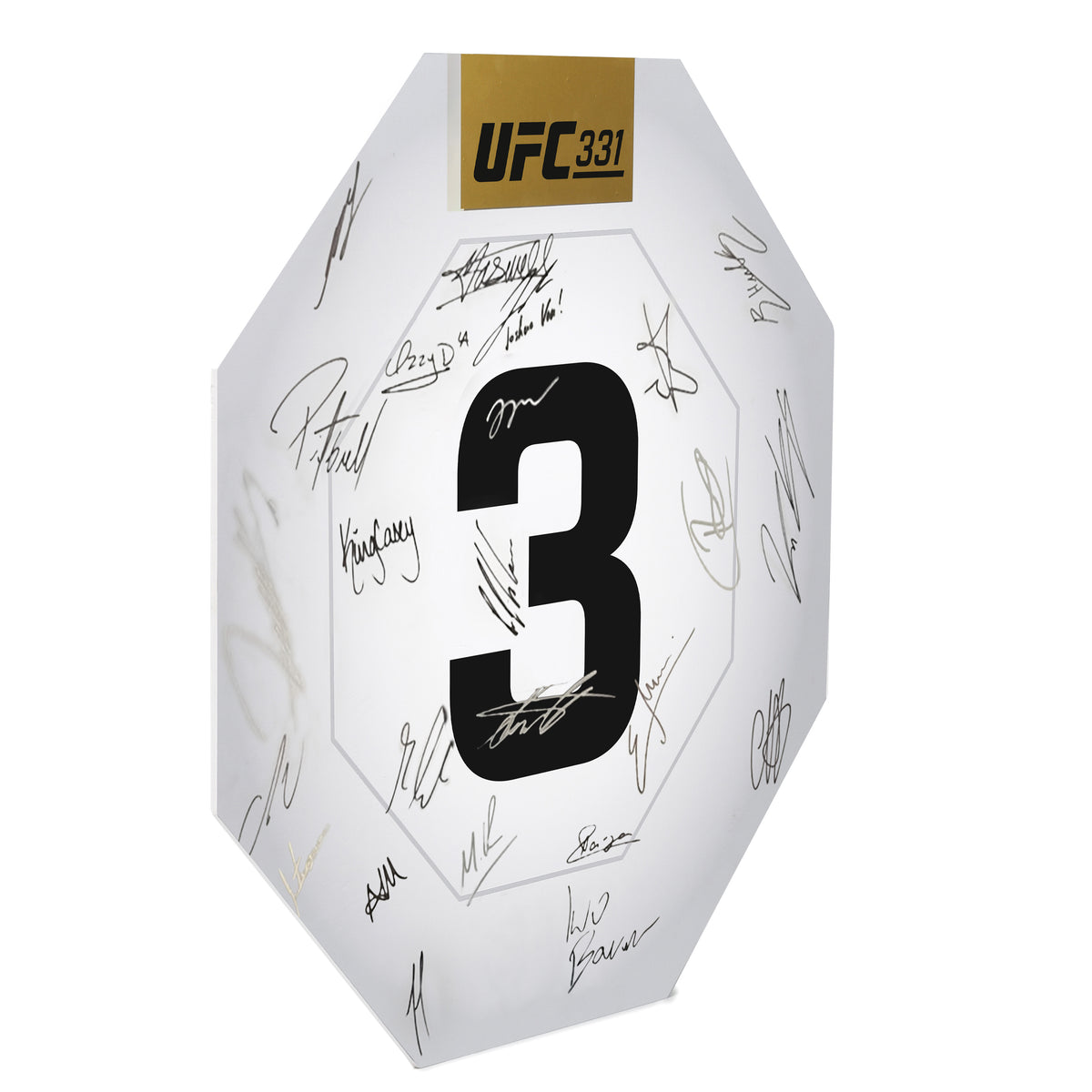 UFC 331: Van vs Pantoja 2 Signed Replica Round Card Three
