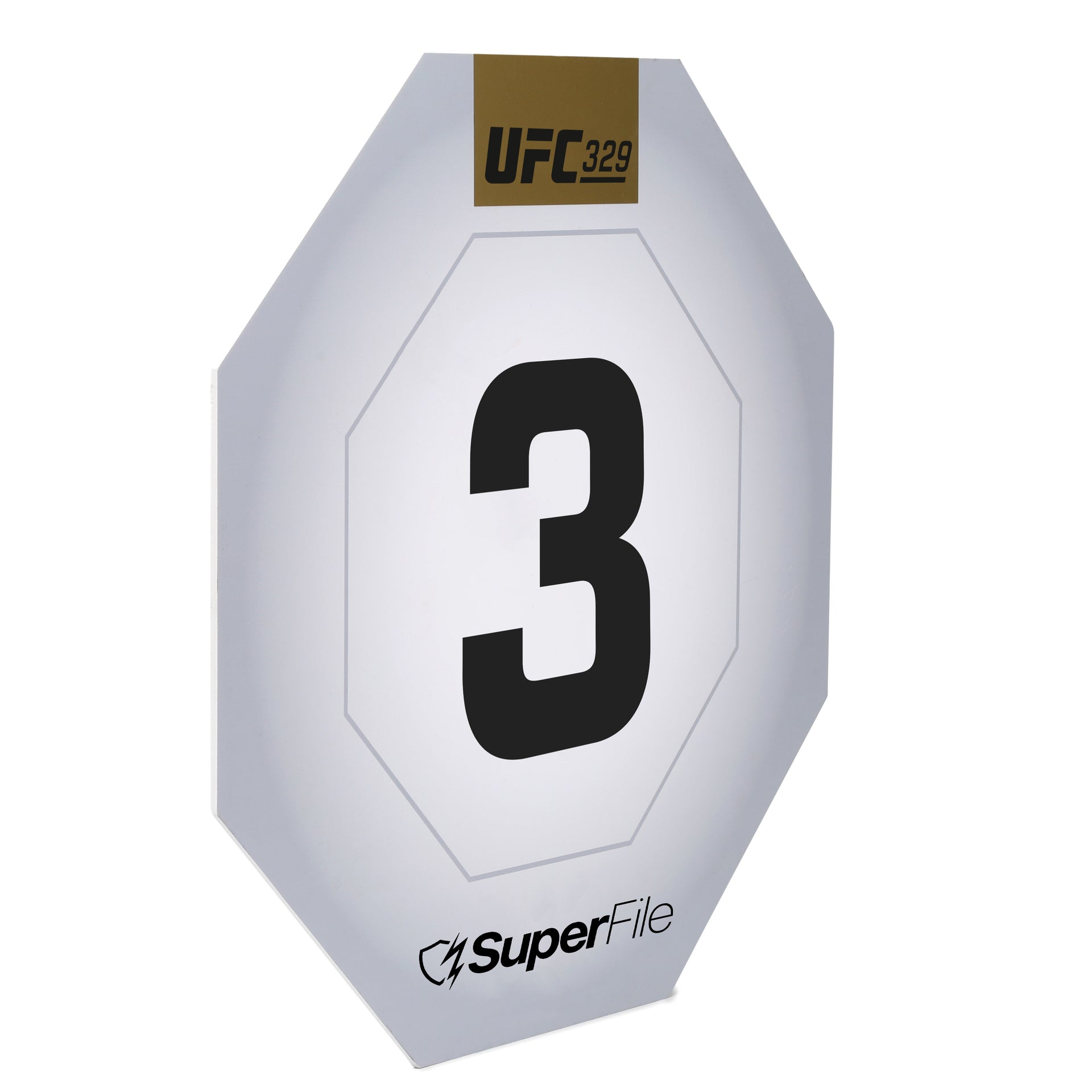 UFC 329: McGregor vs Holloway 2 Event Used Round Card Three