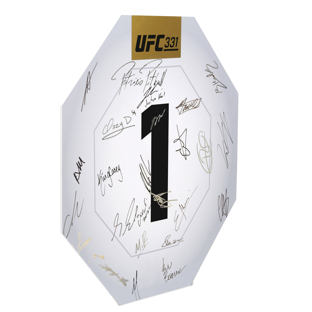 UFC 331: Van vs Pantoja 2 Signed Replica Round Card One
