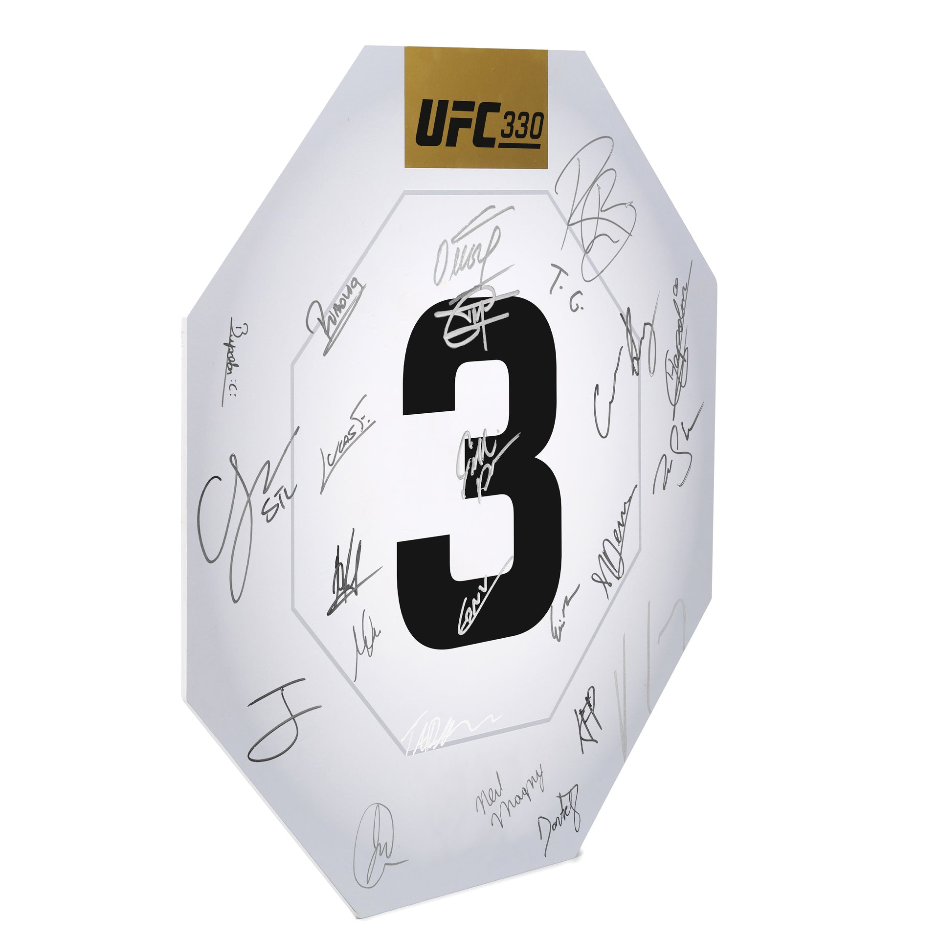 UFC 330: Makhachev vs Machado Garry Signed Replica Round Card Three