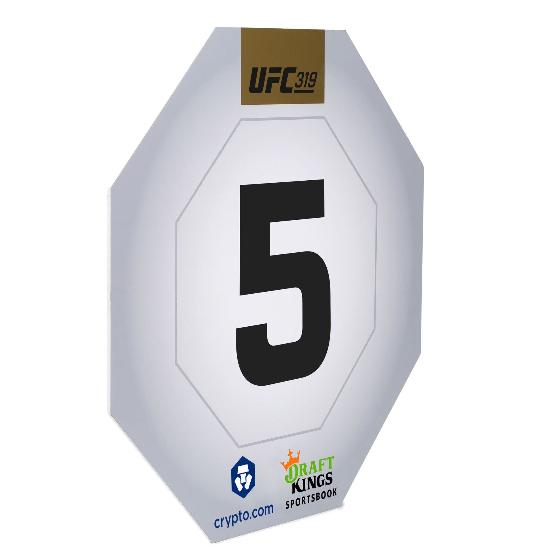 UFC 319: Du Plessis vs Chimaev Event Used Round Card Five