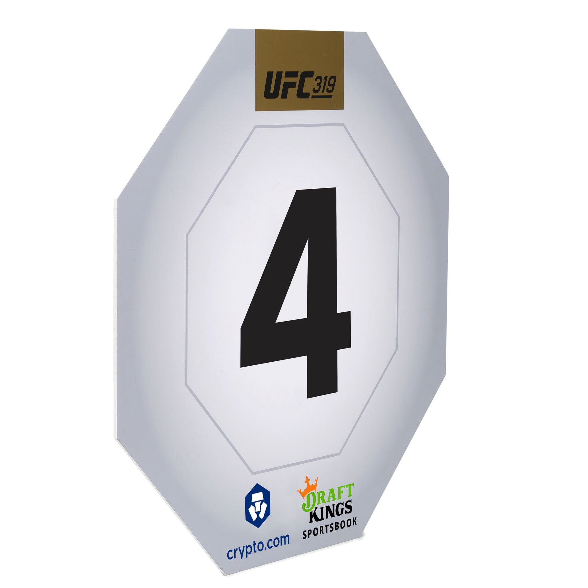 UFC 319: Du Plessis vs Chimaev Event Used Round Card Four